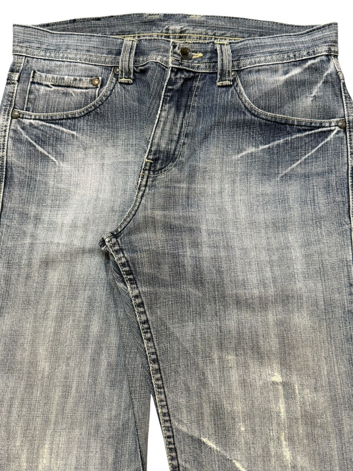 If Six Was Nine Vintage Japanese Brand Faded Wash Clawmark Distressed Loose Size US 32 / EU 48 - 4 Thumbnail