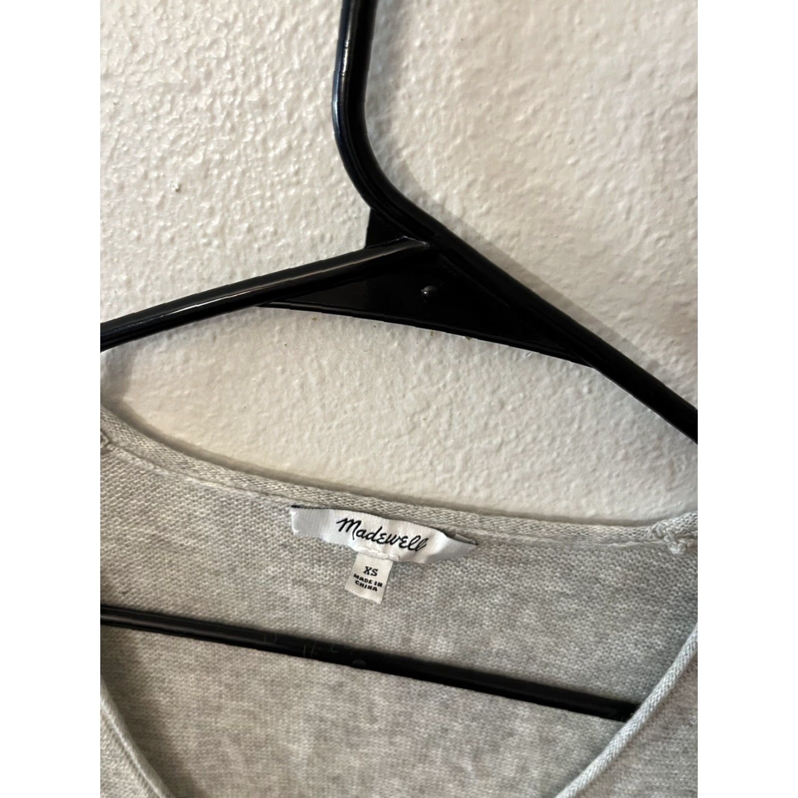 Madewell VINTAGE Madewell Women's Gray Kimball Pullover Sweater XS K5760 Size S / US 4 / IT 40 - 3 Thumbnail