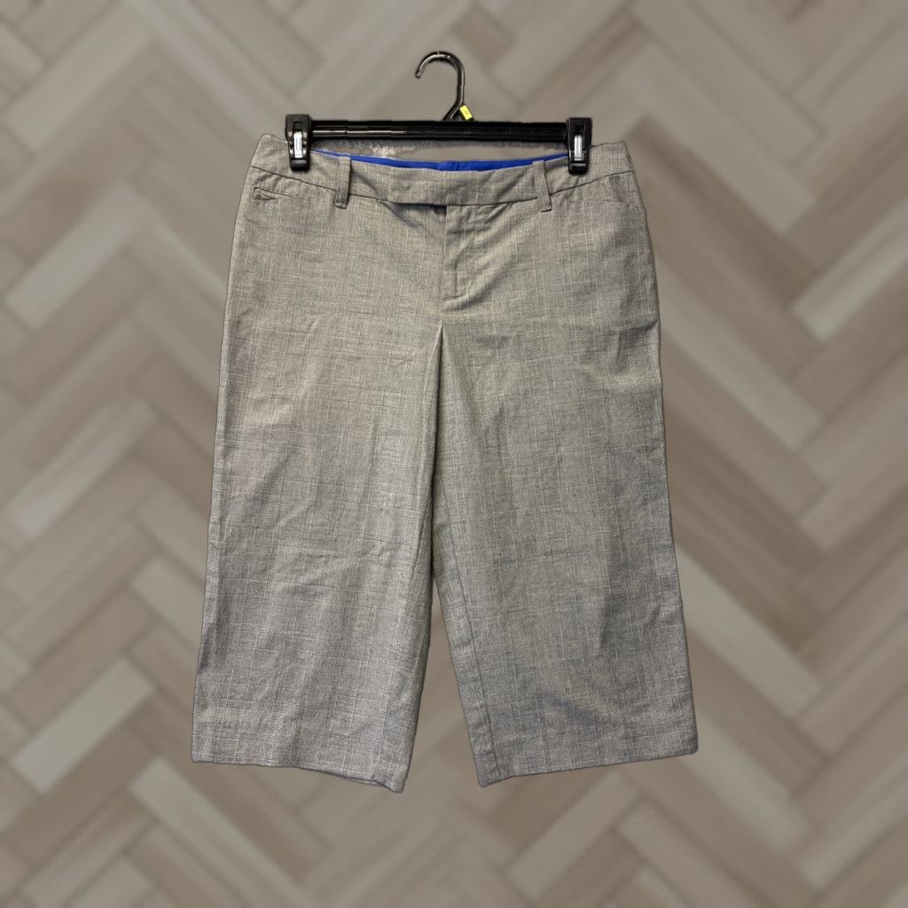 Gap Gap gray Capri pants size 8 pockets Cotton Glenn Plaid /160-20 Size 30" / US 8 / IT 44 - 1 Thumbnail