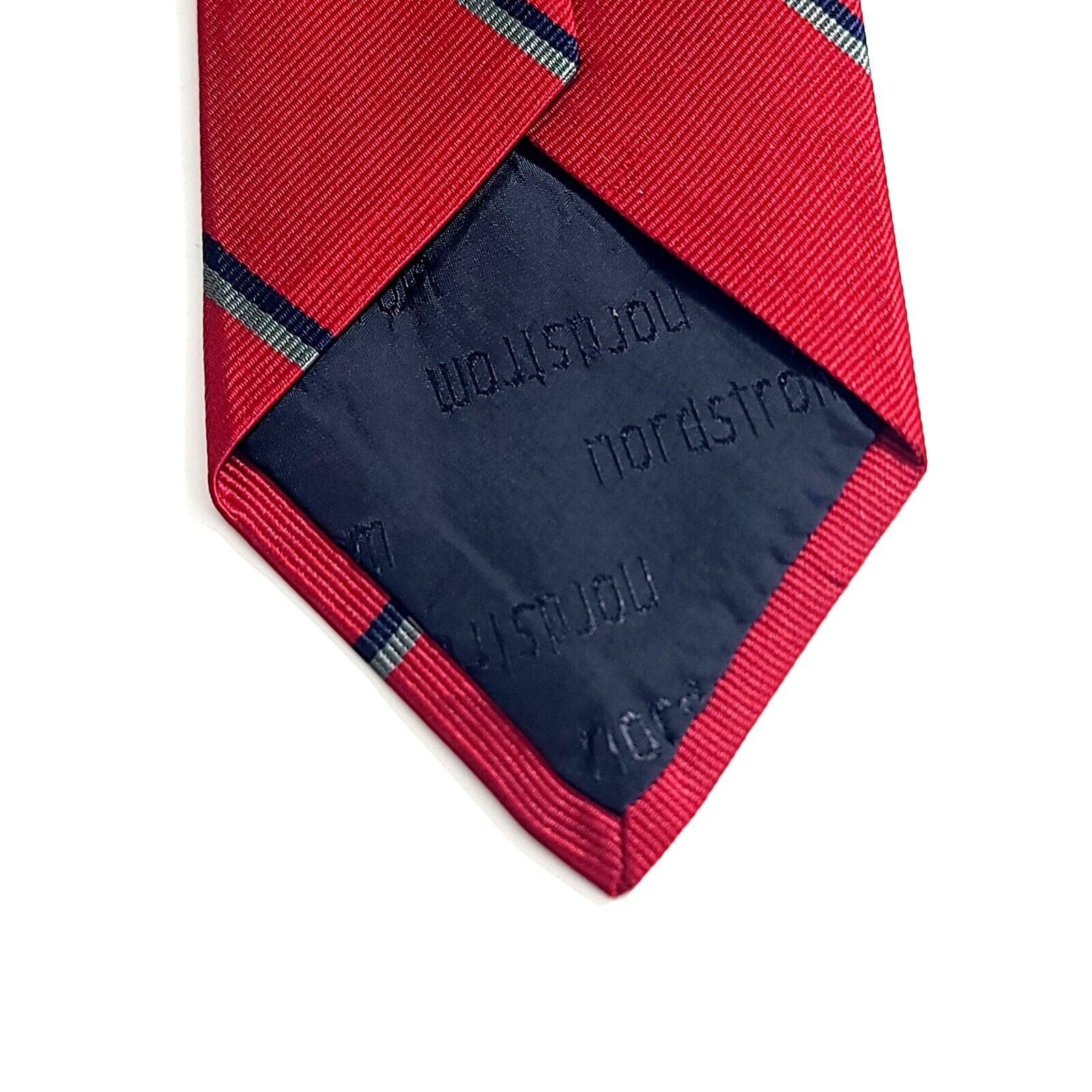 Robert Talbott Robert Talbott Hand Sewn Nordstrom Red Black Gray Striped Wo Size ONE SIZE - 4 Thumbnail