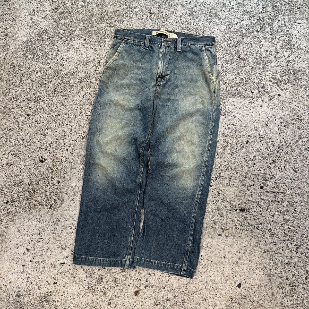 Gap 2000s Y2K Gap Urban Utility Faded Thrashed Jeans ERD Grunge Size US 34 / EU 50 - 10 Thumbnail