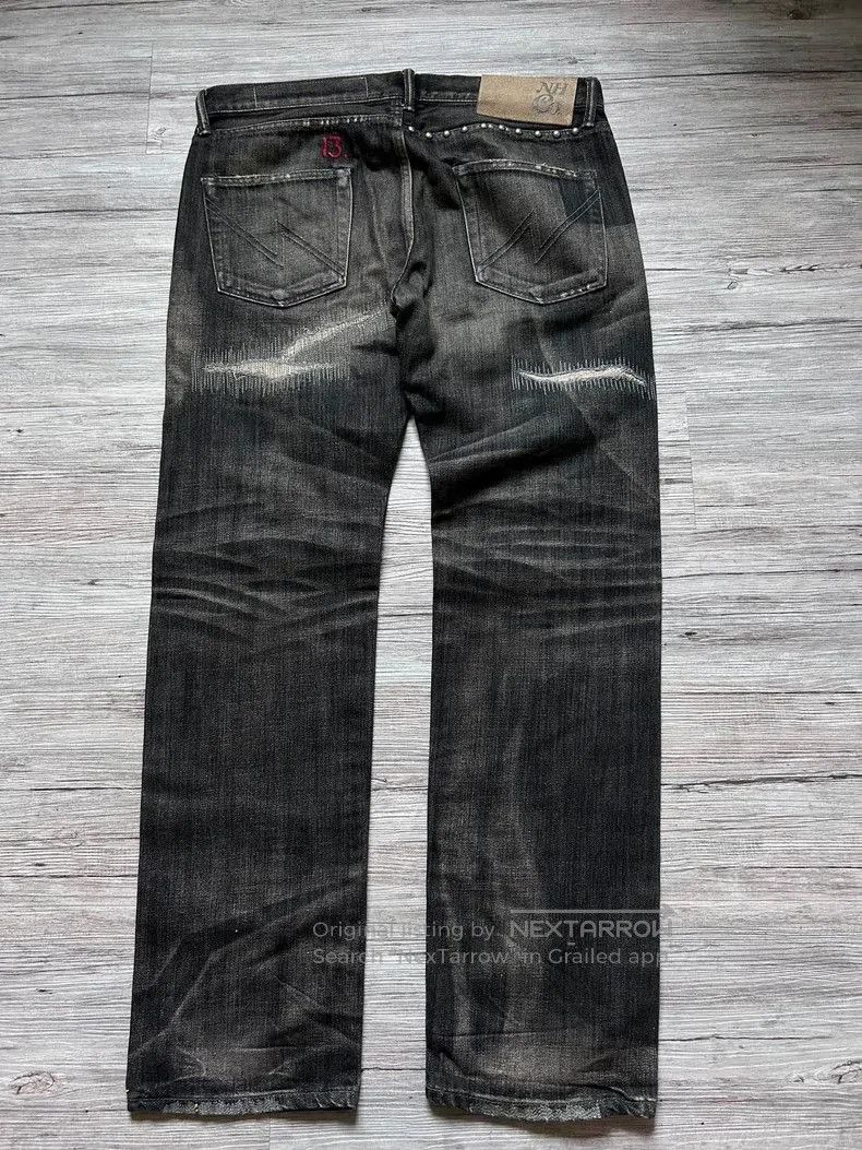 Neighborhood Neighborhood Hong Kong Limited Gold Bird Embroidery Jeans. Size US 33 - 2 Thumbnail