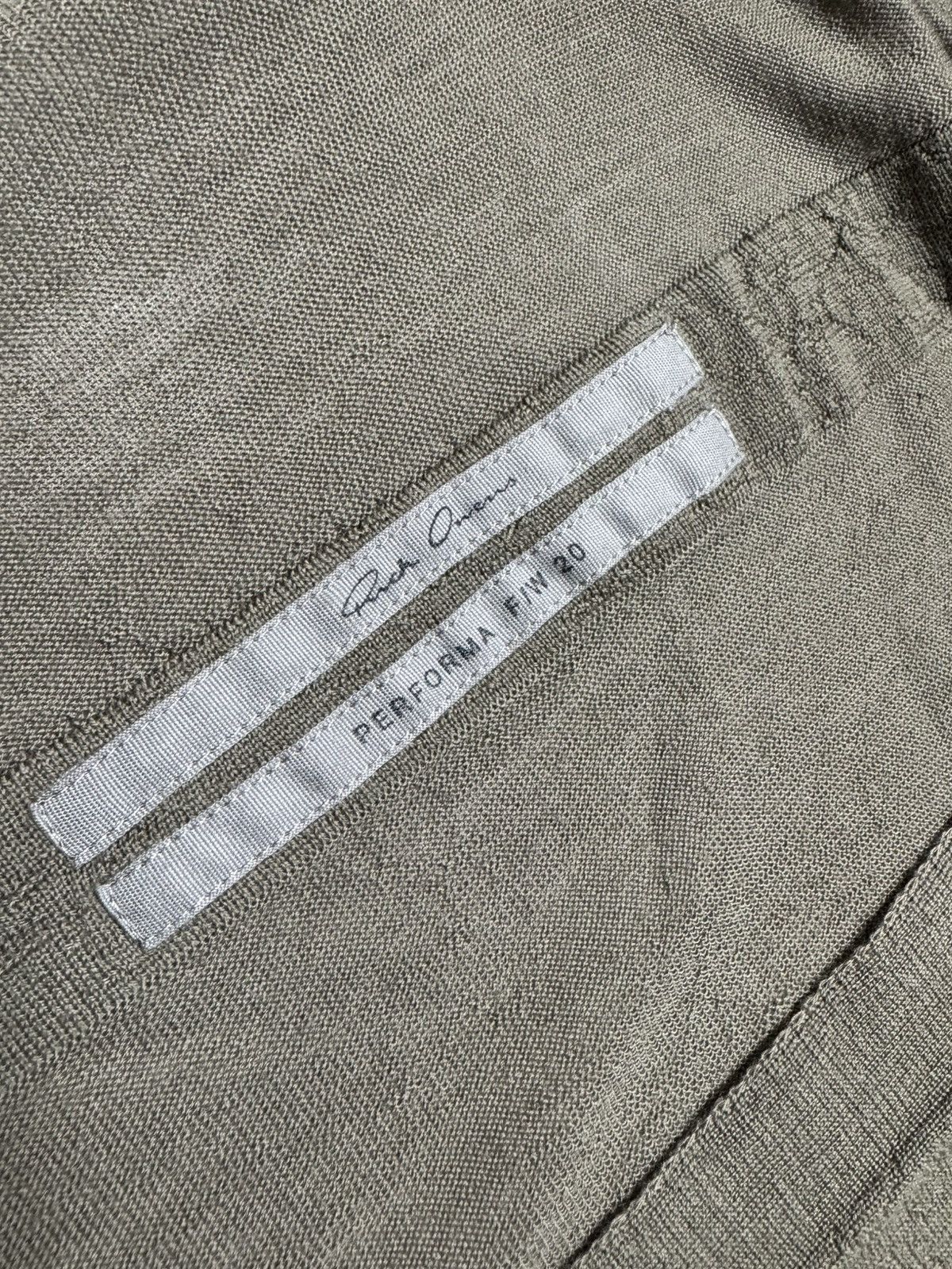 Rick Owens Rick Owens Performa FW20 Draped Open Cardigan Taupe Rare Size L / US 10 / IT 46 - 3 Thumbnail