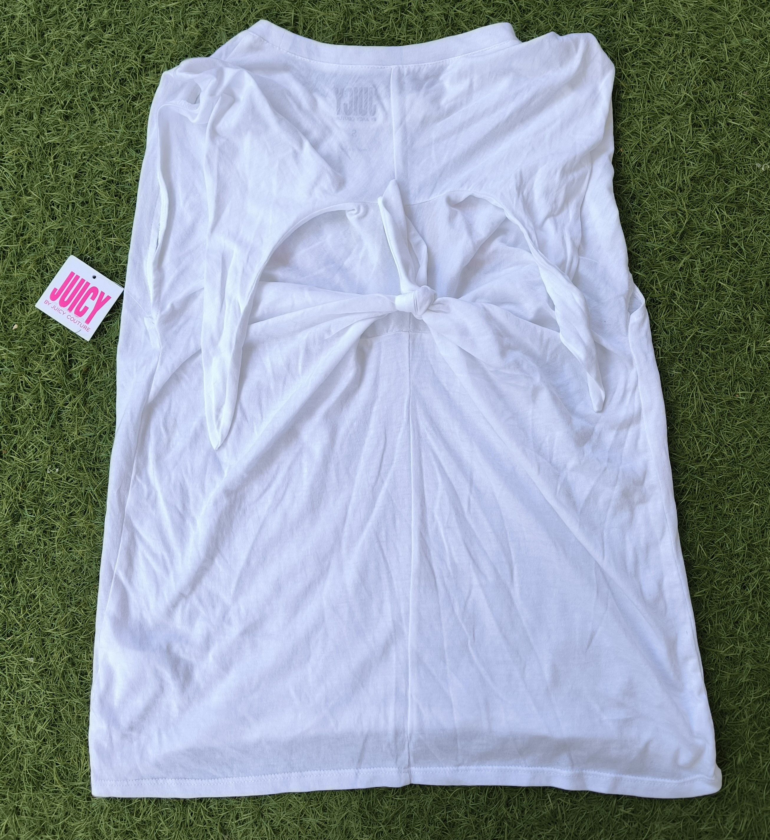 Juicy Couture White Juicy Rainbow Gradient Tie Back Tank 0026 Size S / US 4 / IT 40 - 6 Thumbnail