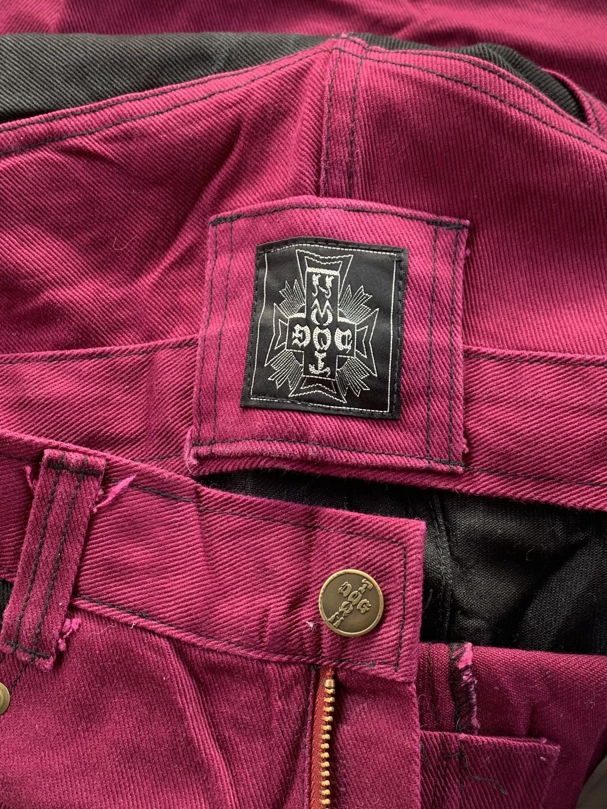 Dogtown × Vintage Vintage DogTown Eggplant Baggy Denim Jeans Size US 33 - 7 Thumbnail