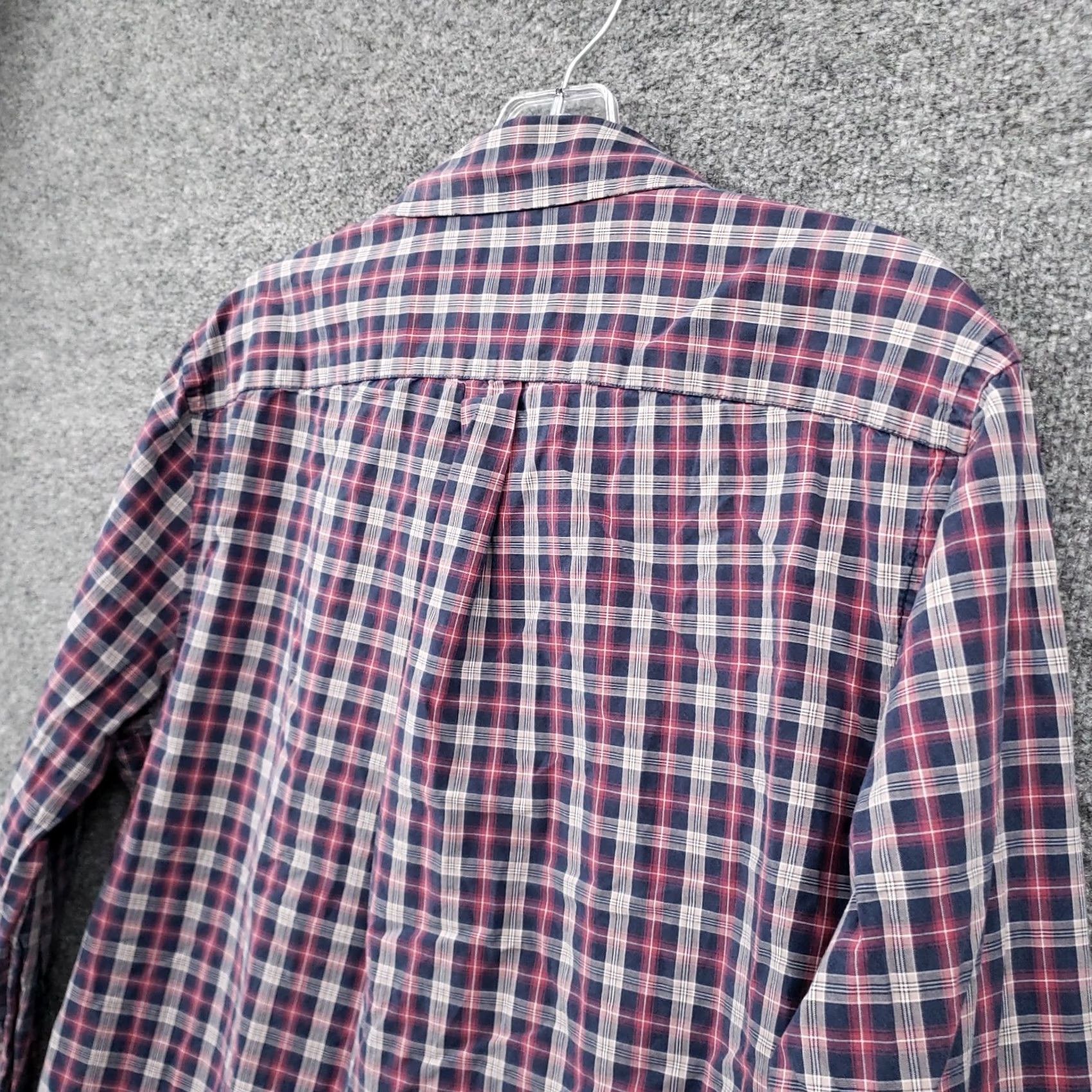 Gap Gap Shirt Medium M Blue Red Plaid Button-Up Slim Fit Premium Long Sleeves Mens Size US M / EU 48-50 / 2 - 6 Thumbnail