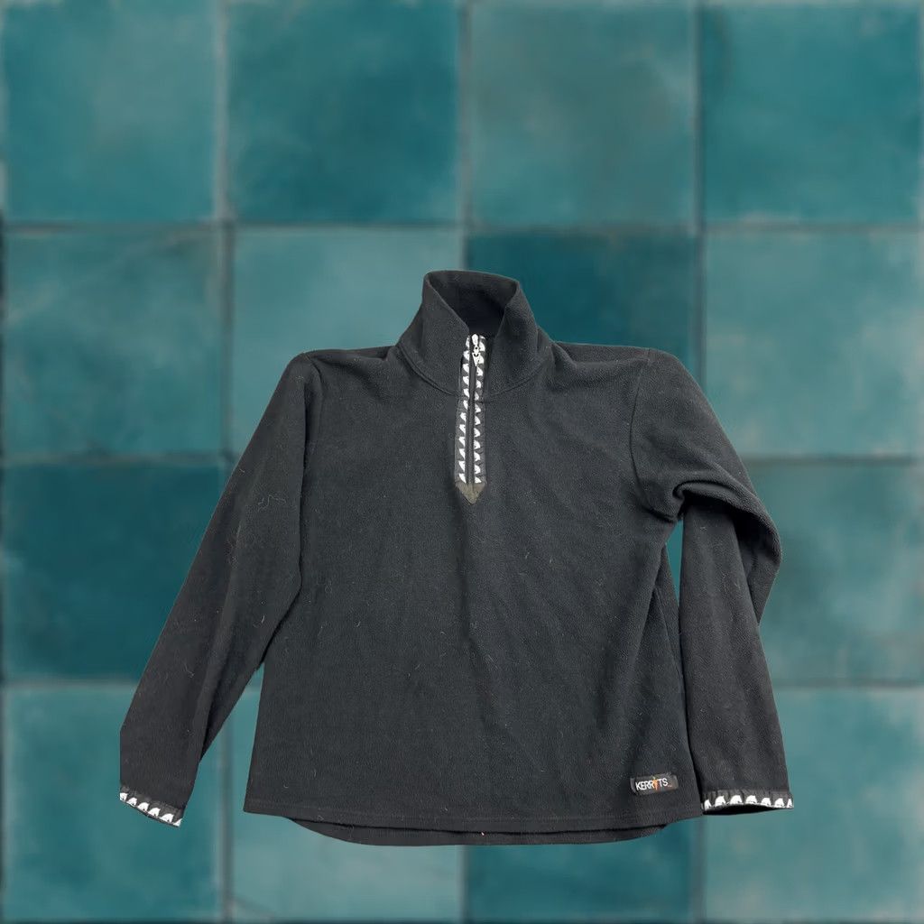Vintage Kerrits Sweatshirt Womens Medium Black Fleece 1/4 Zip Pullover Riding Shirt Size M / US 6-8 / IT 42-44 - 1 Thumbnail