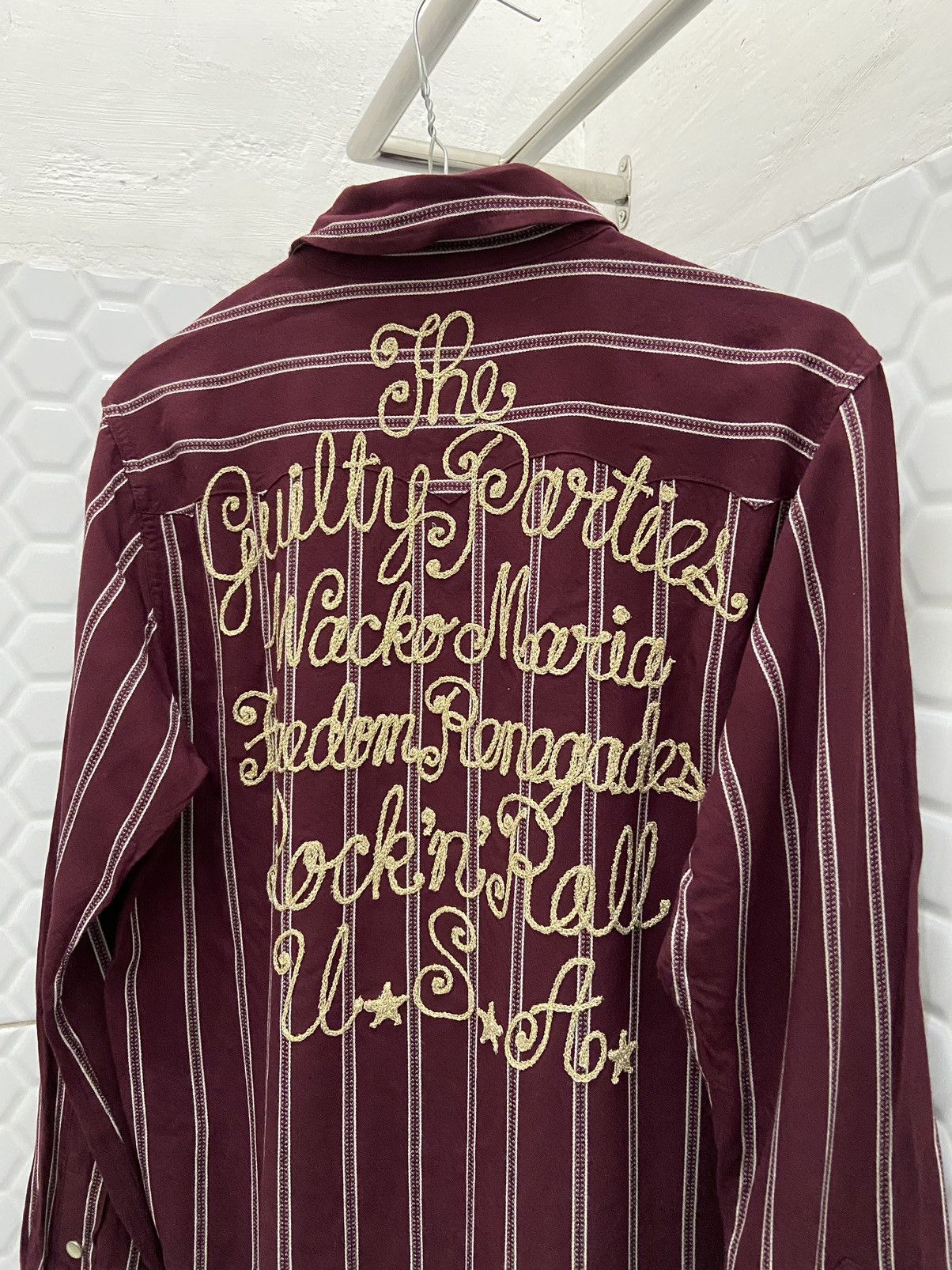 Wacko Maria 💰SENDOFFER💰Wacko Maria The Guilty Parties Rock n Roll Shirt Size US S / EU 44-46 / 1 - 7 Thumbnail