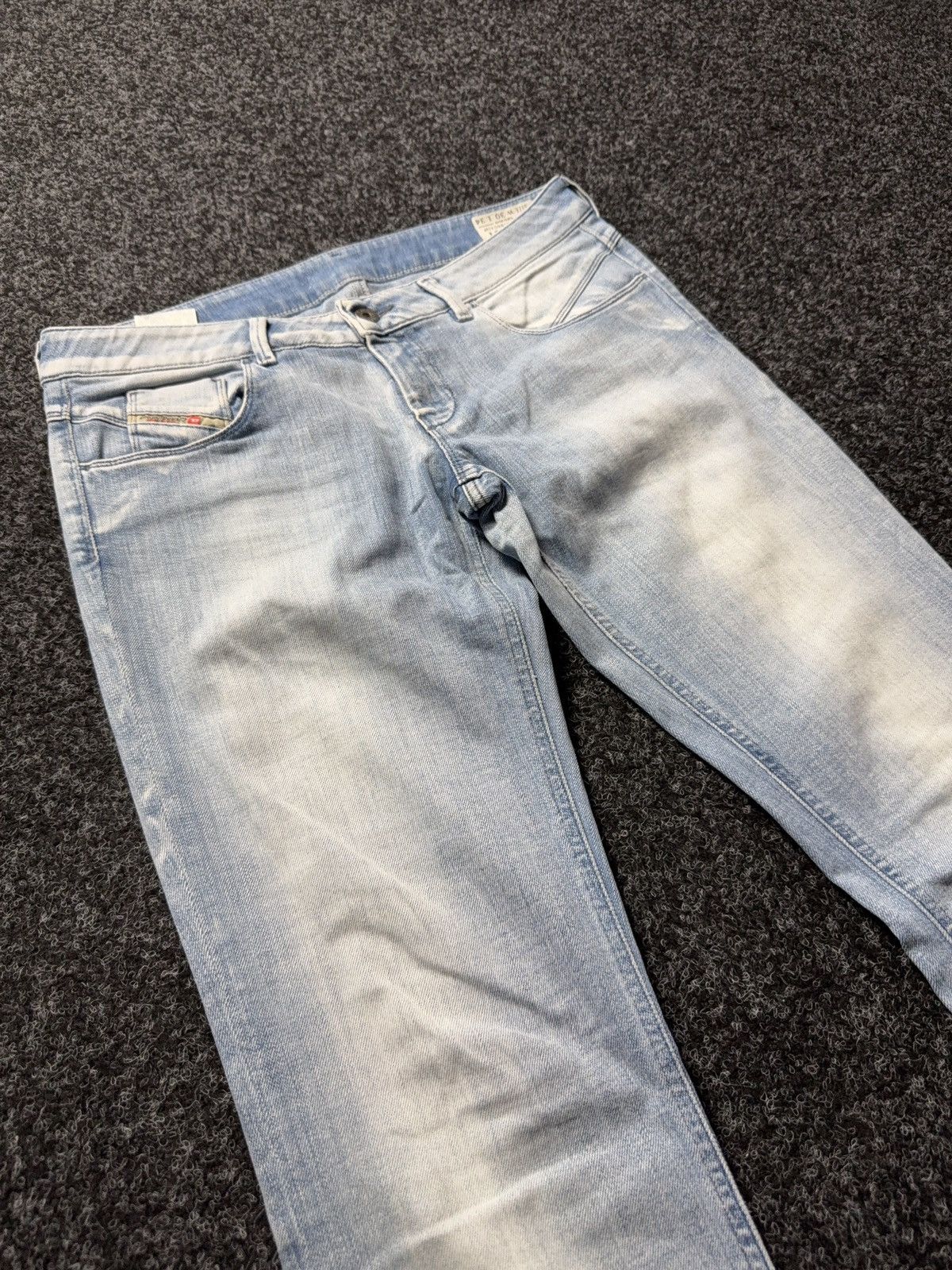 Diesel Luxury 00s Diesel Lowette Y2K Light Wash Slim Straight Jeans Size 30" / US 8 / IT 44 - 5 Thumbnail