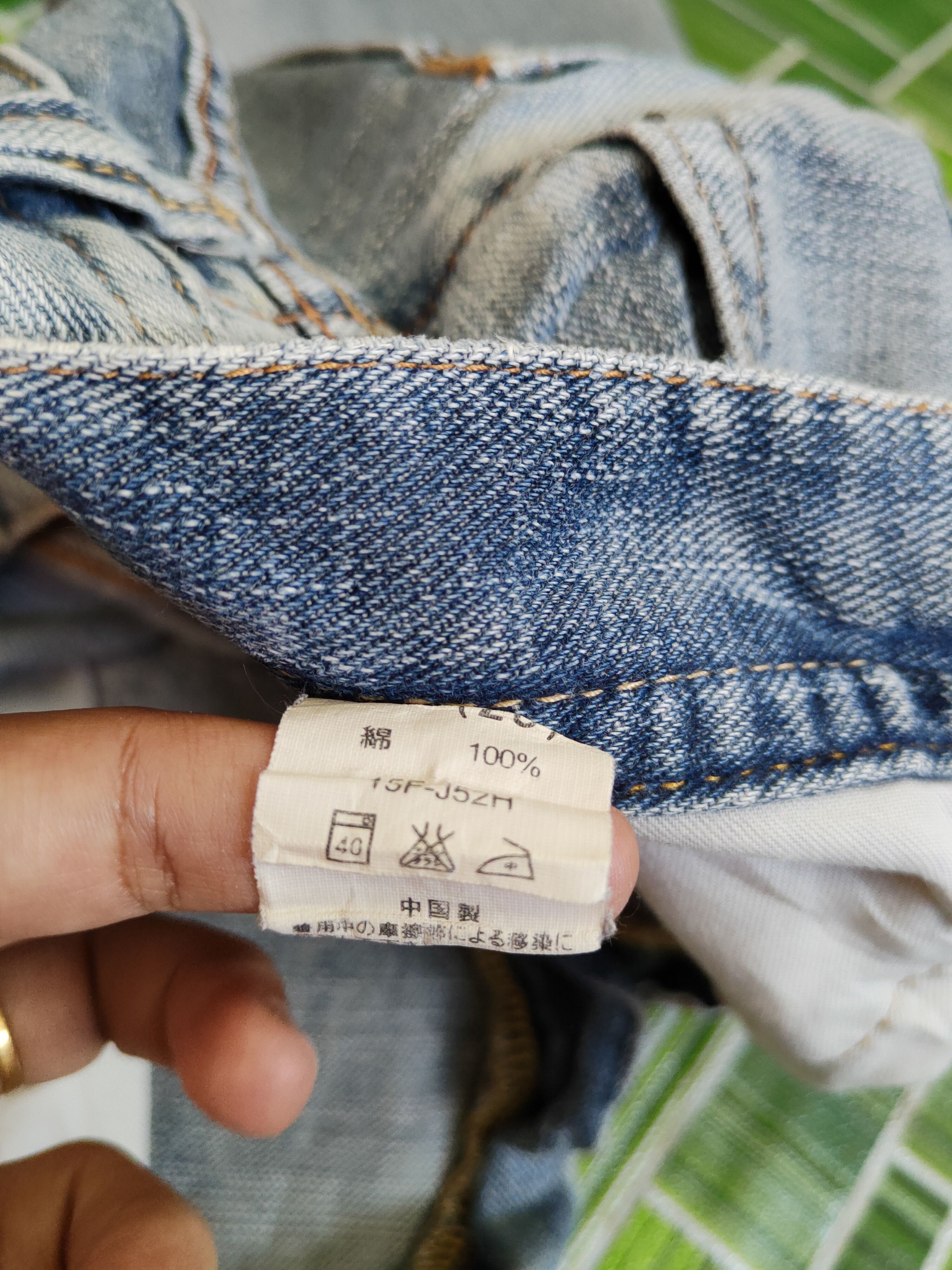 Japanese Brand GLHeart Blue Faded Distressed Ripped Jeans #S1804 Size 29" - 14 Thumbnail