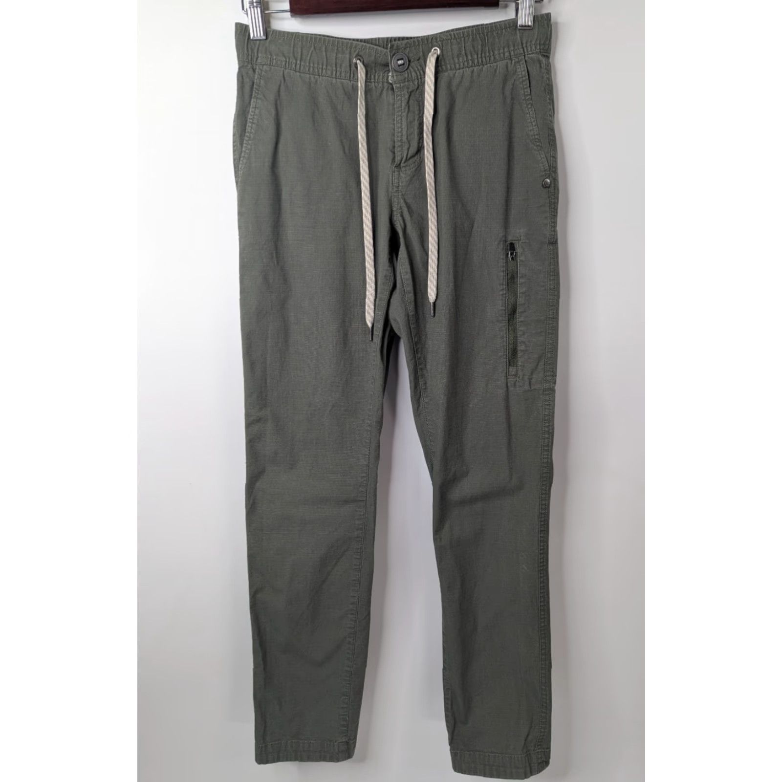 Vuori VUORI Pants XS Green Ripstop Drawstring Jogger Organic Cotton Outdoor VW401 Size 26" / US 2 / IT 38 - 6 Thumbnail