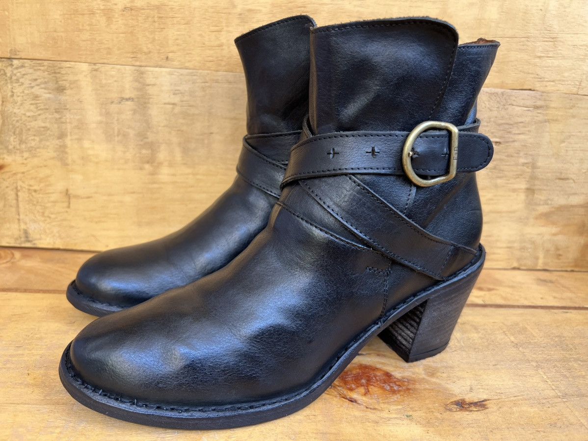 Fiorentini + Baker Fiorentini+Baker leather Buckle Ankle Boots Heel Booties Size US 10 / IT 40 - 1 Thumbnail