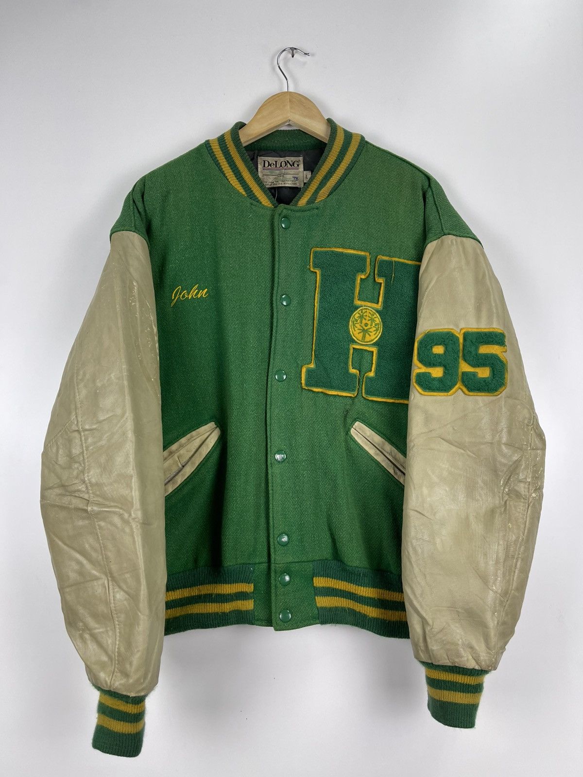 Delong × Vintage Vintage Delong Varsity Jacket Size US L / EU 52-54 / 3 - 11 Thumbnail