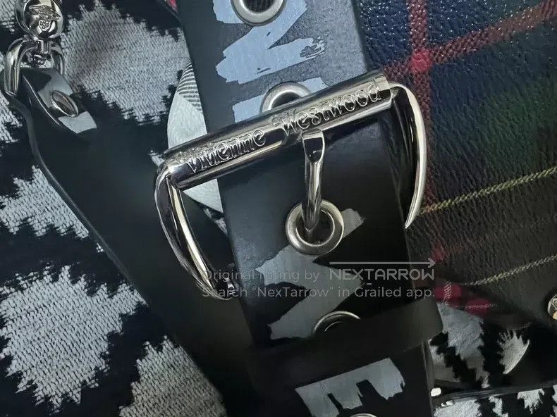 Vivienne Westwood Vivienne Westwood size os Wide Leather Belt Tartan Bag Size ONE SIZE - 2 Thumbnail