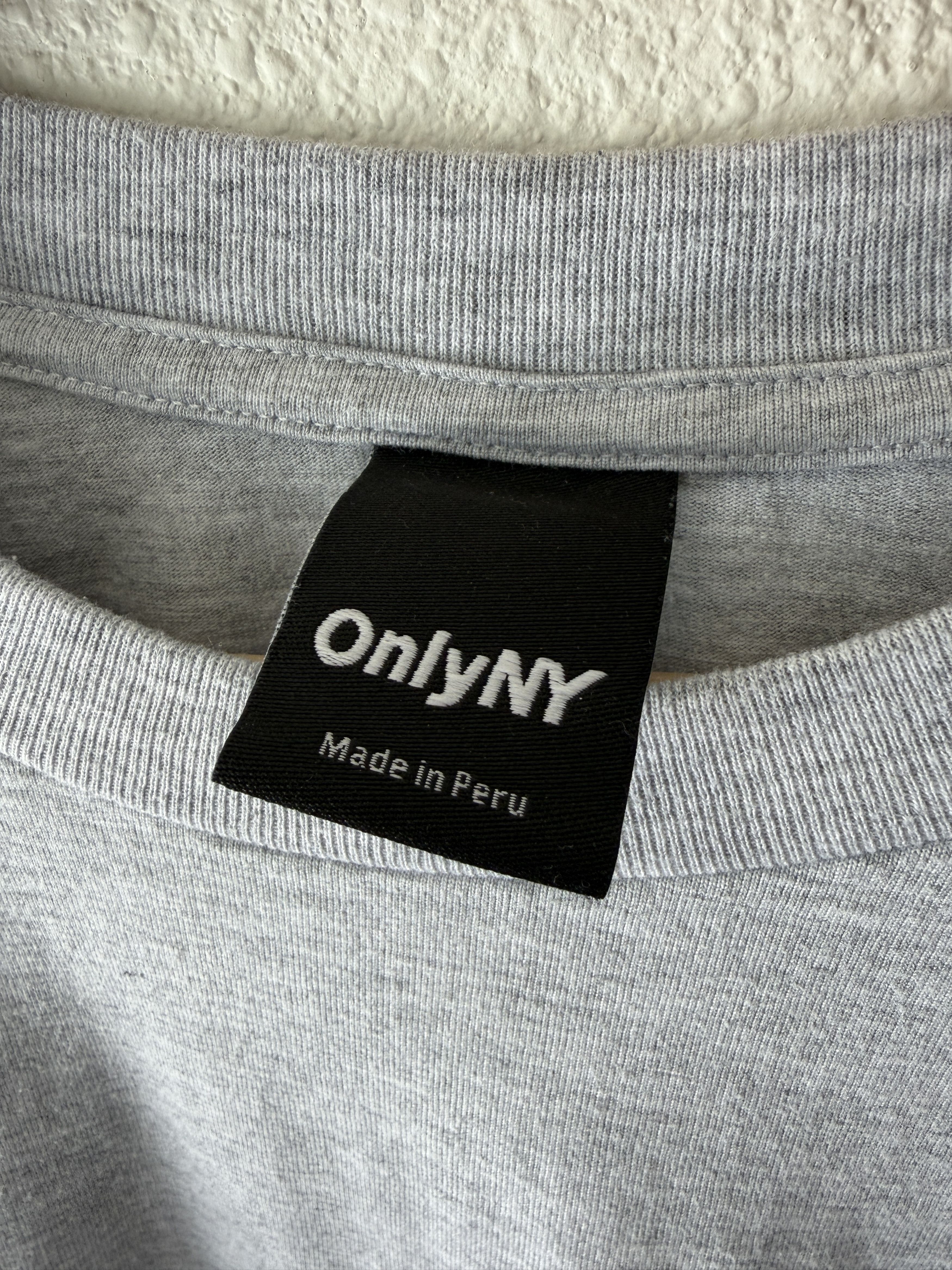 Only NY ONLY NY Grey Long Sleeve Tee Size US XL / EU 56 / 4 - 3 Thumbnail
