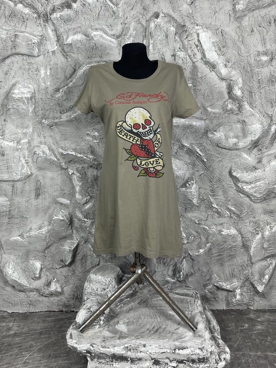 Ed Hardy Ed Hardy Full tattoo Print Faded Y2K Long T-shirt Dress Size M / US 6-8 / IT 42-44 - 1 Thumbnail