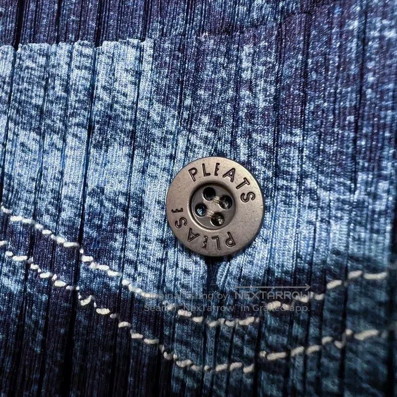 Issey Miyake Denim Print Jacket