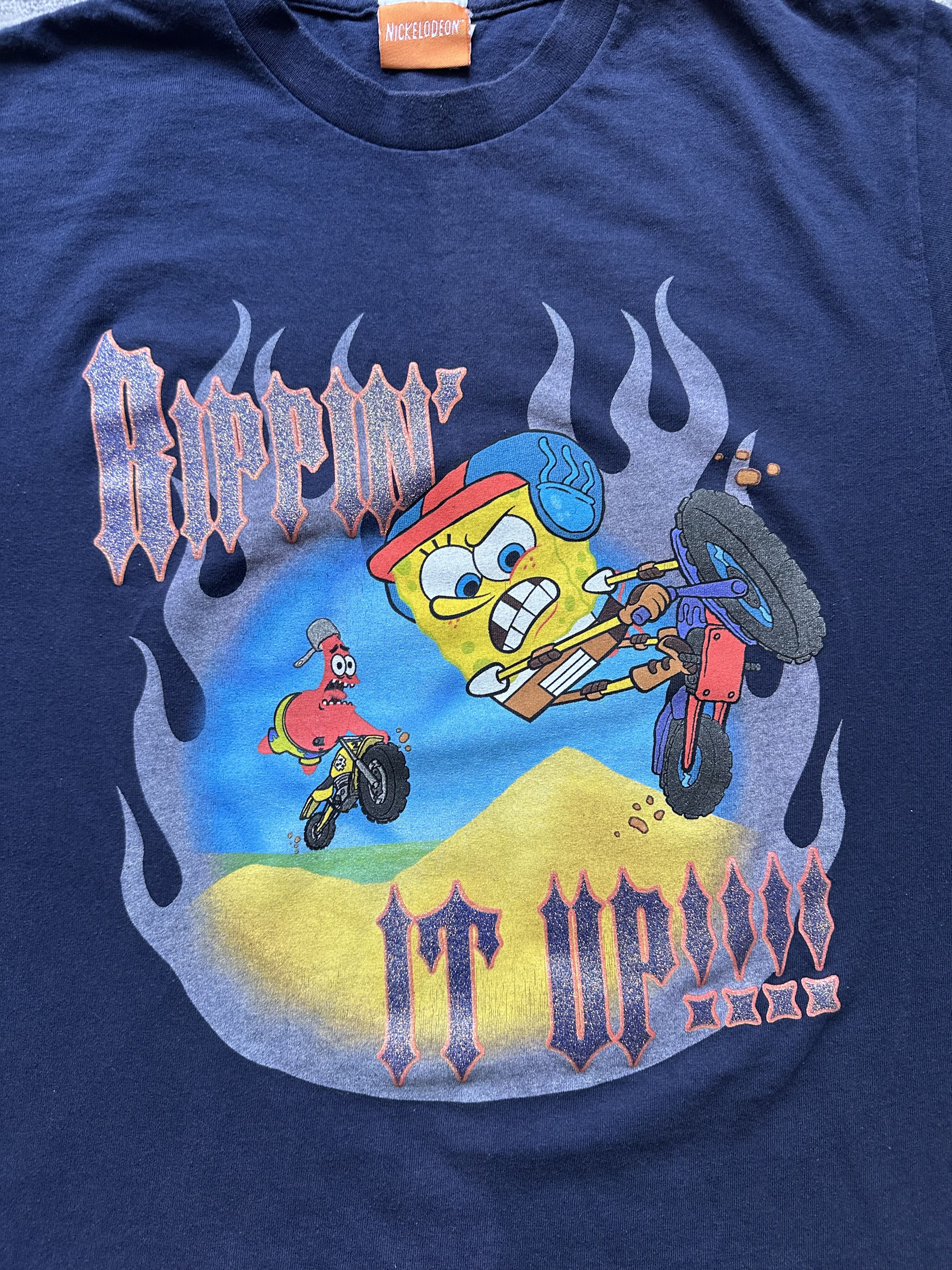 Vintage Spongebob rippin it up vintage t shirt Size US S / EU 44-46 / 1 - 4 Thumbnail