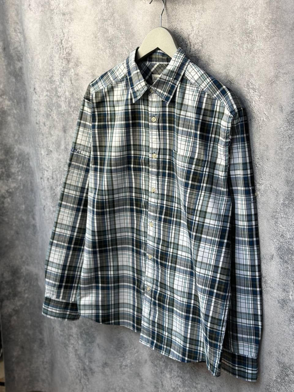 Other Schoffel Button Up Shirt Check Long Sleeve Point Collar Size US L / EU 52-54 / 3 - 1 Thumbnail