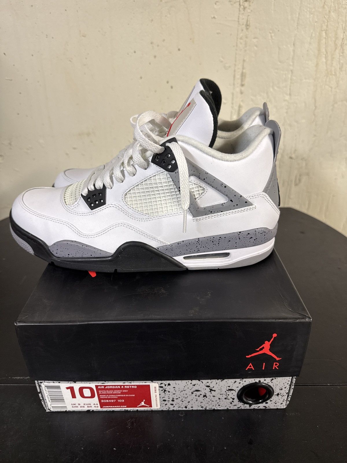 Jordan Brand × Nike Air Jordan 4 cement Size US 10 / EU 43 - 5 Thumbnail