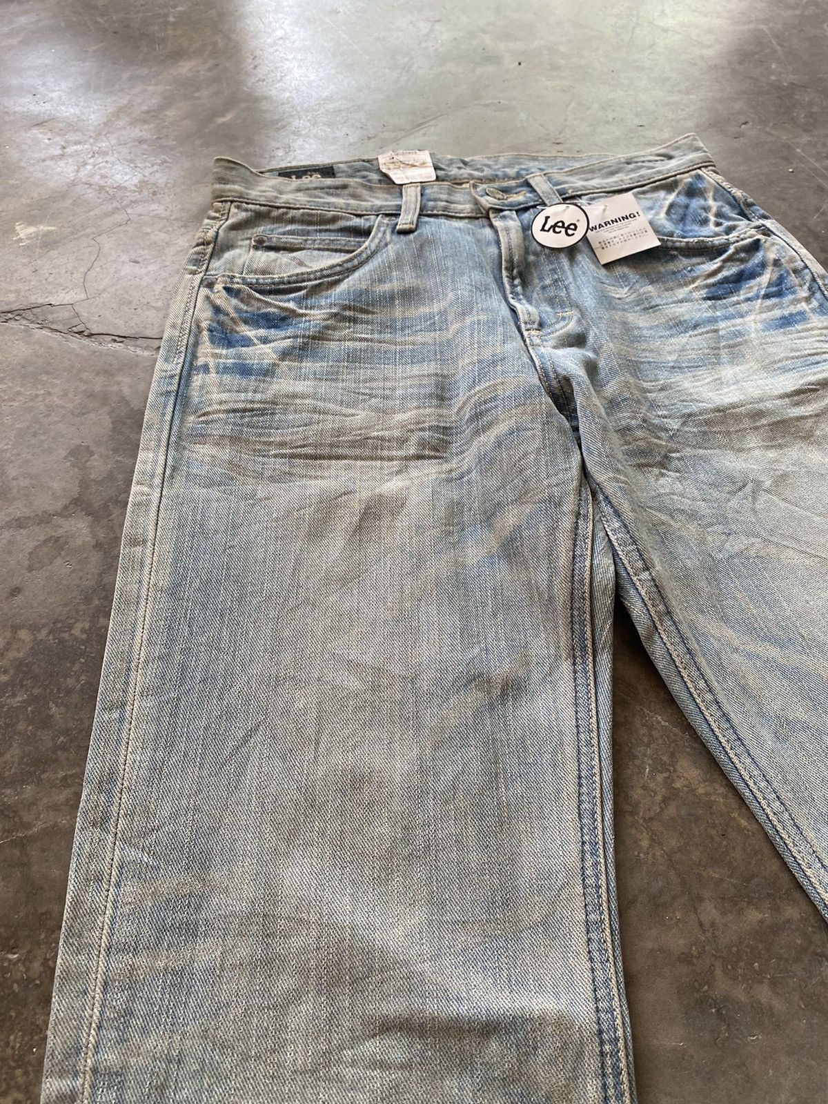 Lee × Vintage Flare Jeans Vintage Lee Riders Fade Distressed Boot Cut Size US 28 / EU 44 - 10 Thumbnail