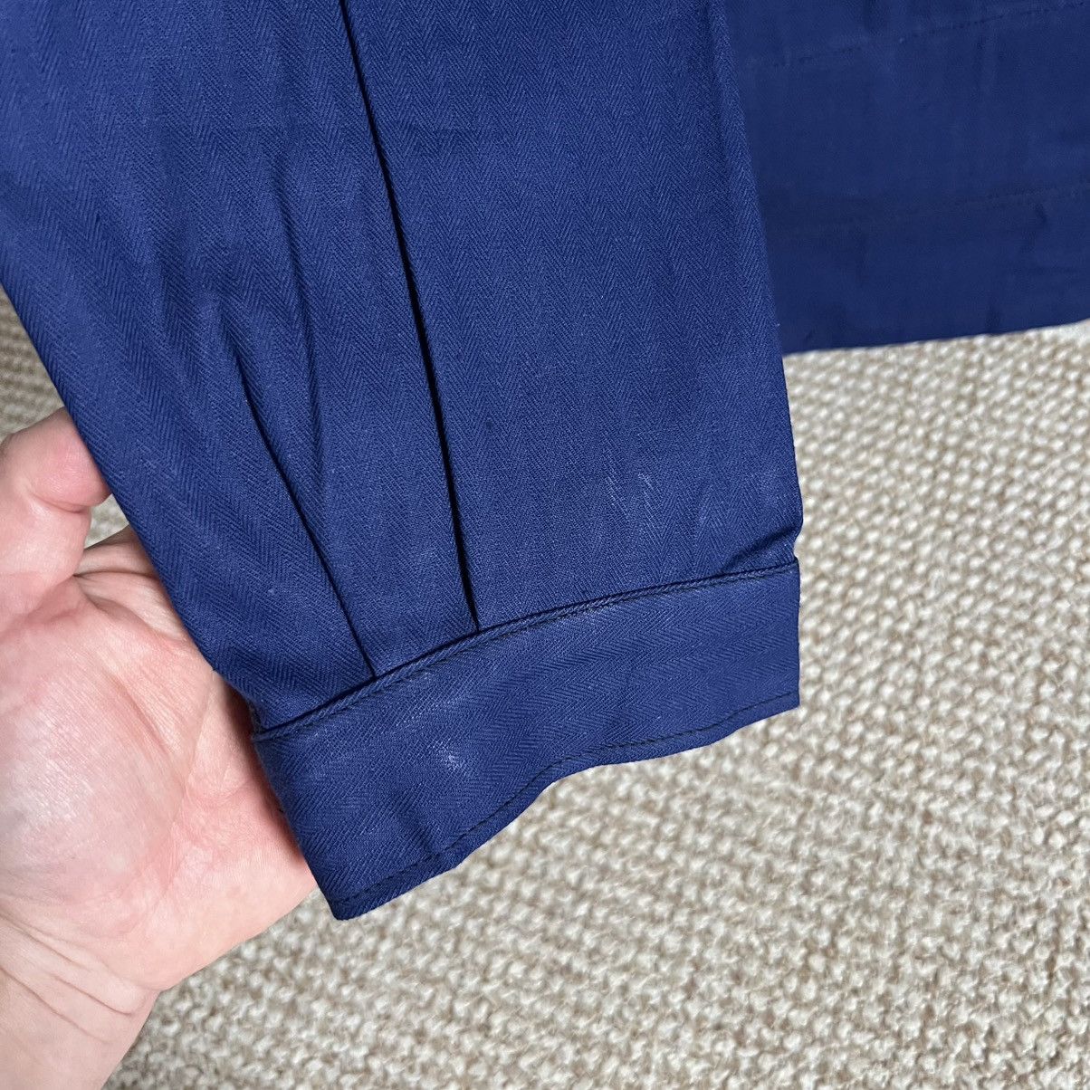 Le Laboureur German herringbone HBT mechanic deadstock works jacket Size US L / EU 52-54 / 3 - 9 Thumbnail