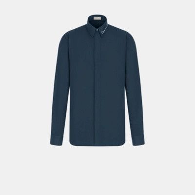 image of Dior O1Bcso1Str0324 Shirt In Navy Blue, Men's (Size Small)