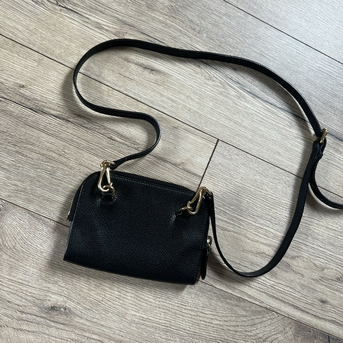 Burberry Burberry Mini Mag Crossbody Black Leather Size ONE SIZE - 7 Thumbnail
