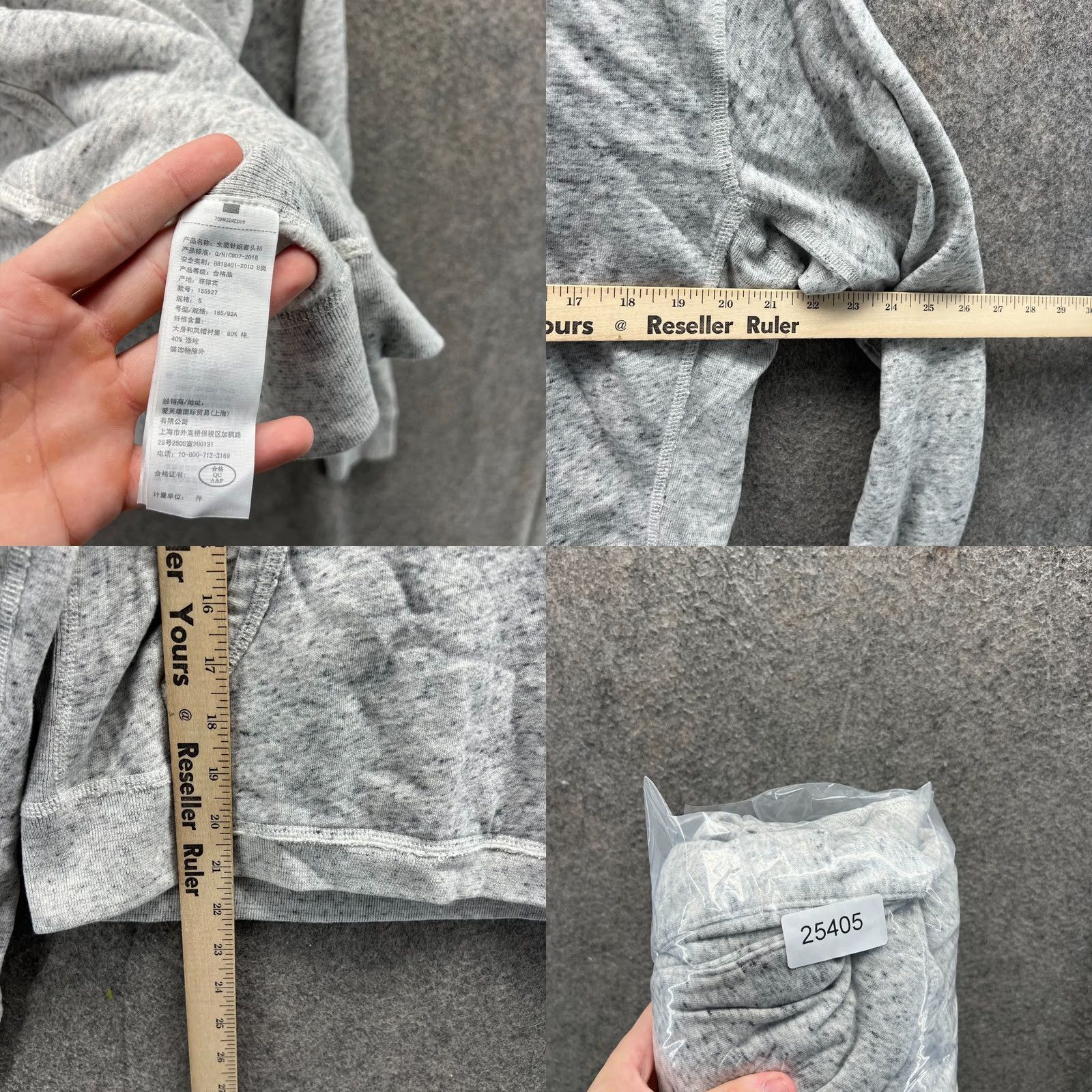Abercrombie & Fitch Abercrombie & Fitch Sweater Women Small Hooded Pullover Fleece Gray Size S / US 4 / IT 40 - 8 Thumbnail