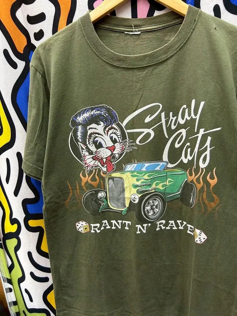 Vintage Vintage 2000s Stray Cats tshirt size M Size US M / EU 48-50 / 2 - 1 Thumbnail