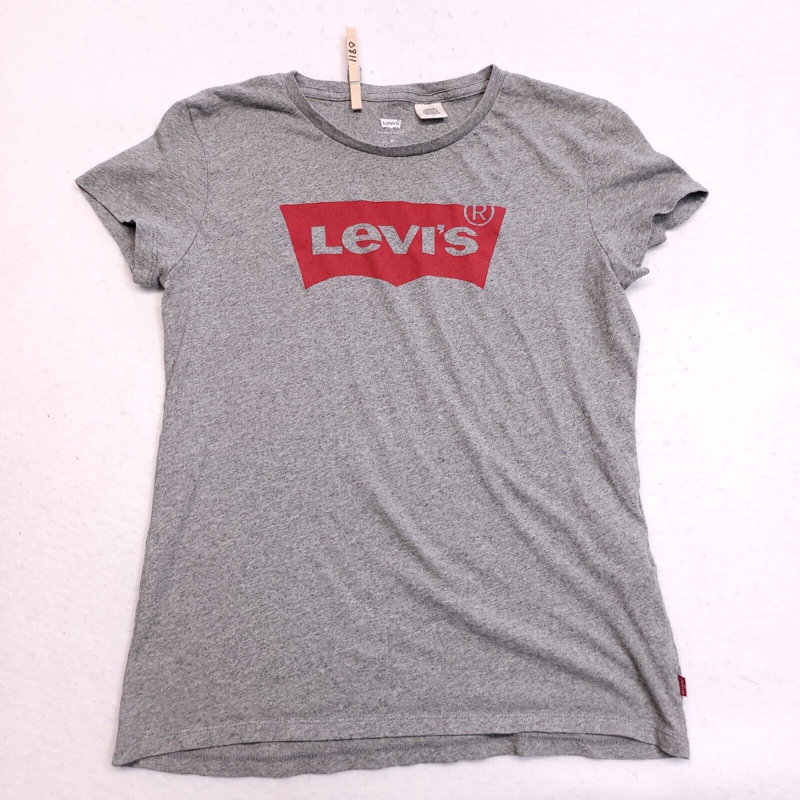 Levi's Levis Casual Pullover Shirt Womens Size Medium M Gray Red Size M / US 6-8 / IT 42-44 - 2 Thumbnail