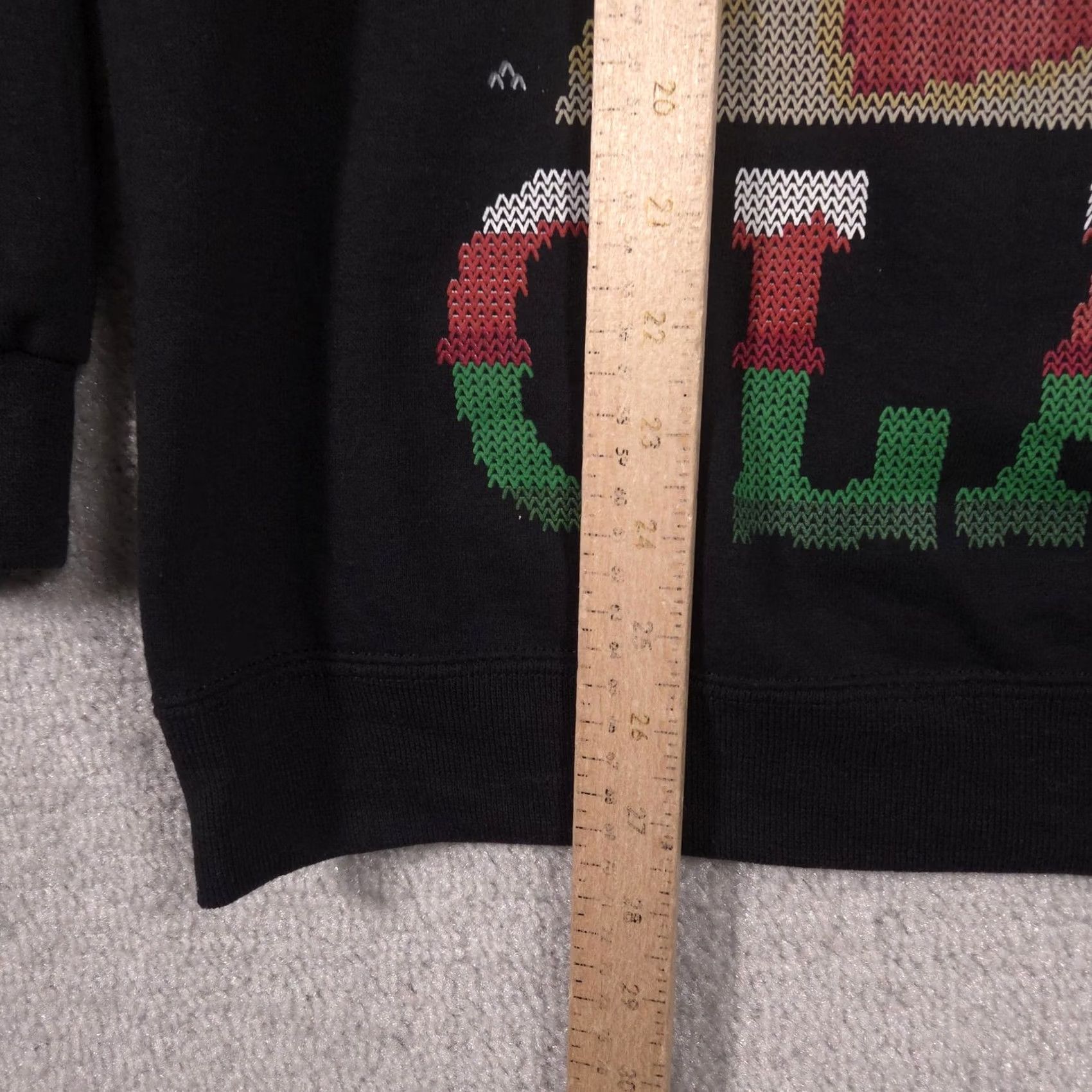 Jerzees Jerzees Sweatshirt Mens L Black Santa Claws Cat Christmas Fleece Pullover Size US L / EU 52-54 / 3 - 7 Thumbnail