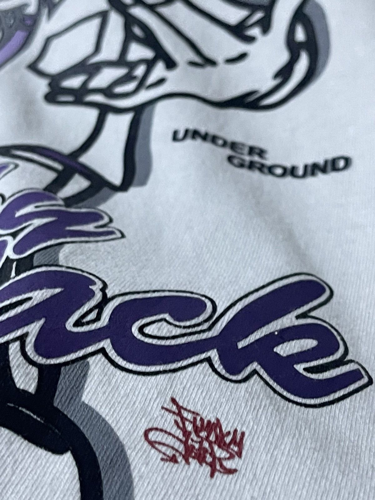 Japanese Brand Y2K Grass Hiter Hip Hop Funky Jack Tshirt Size US L / EU 52-54 / 3 - 6 Thumbnail