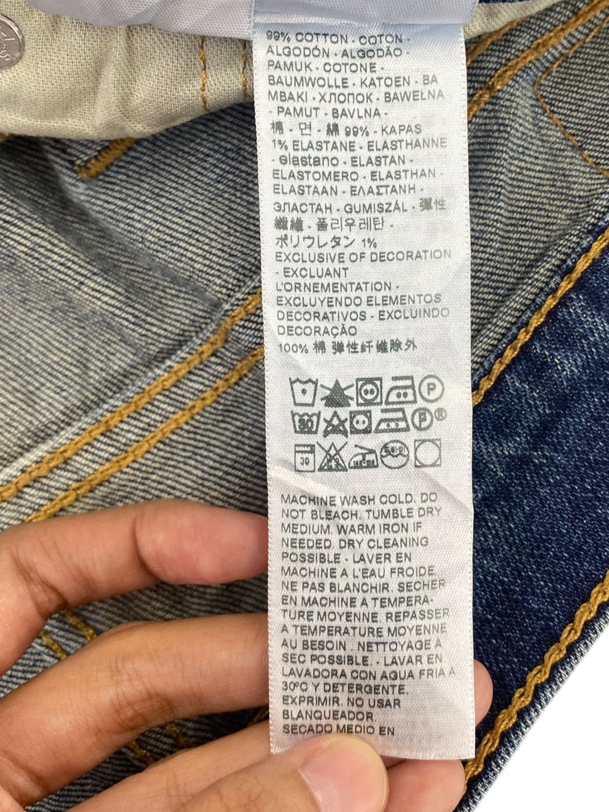 Levi's Levi’s Acid Blue Faded Wash Style Loose Jeans Size US 34 / EU 50 - 12 Thumbnail