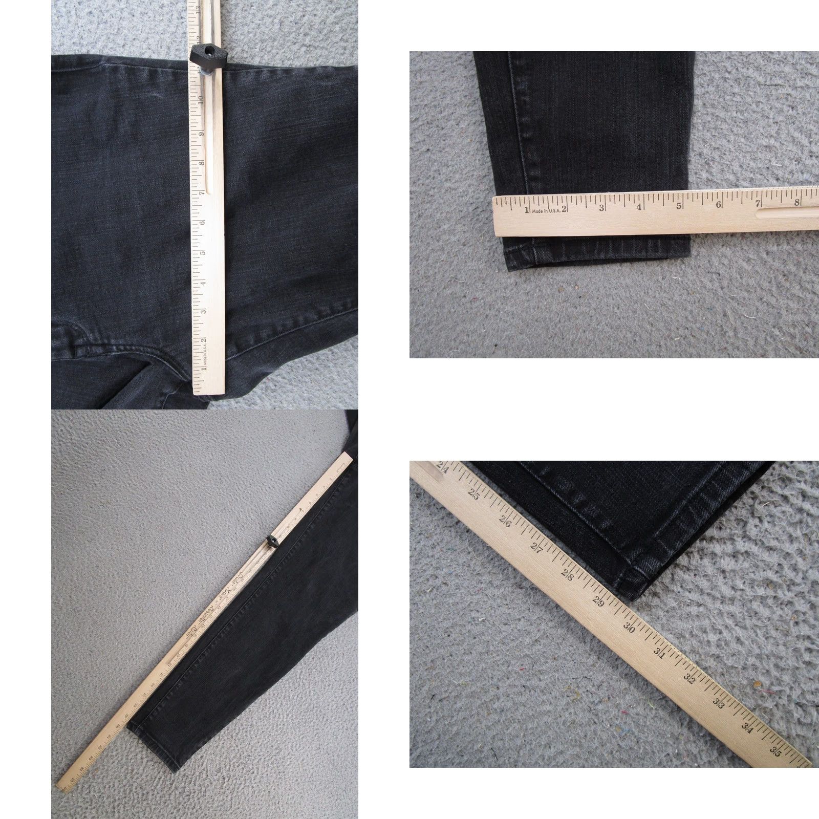 Vintage Maurices Mid Rise Denim Jeans Womens XL Long Black Stretch Skinny 5-Pocket Denim Maurices Womens Size XL Black Skinny Jeans Size 40" / US 18 - 8 Thumbnail