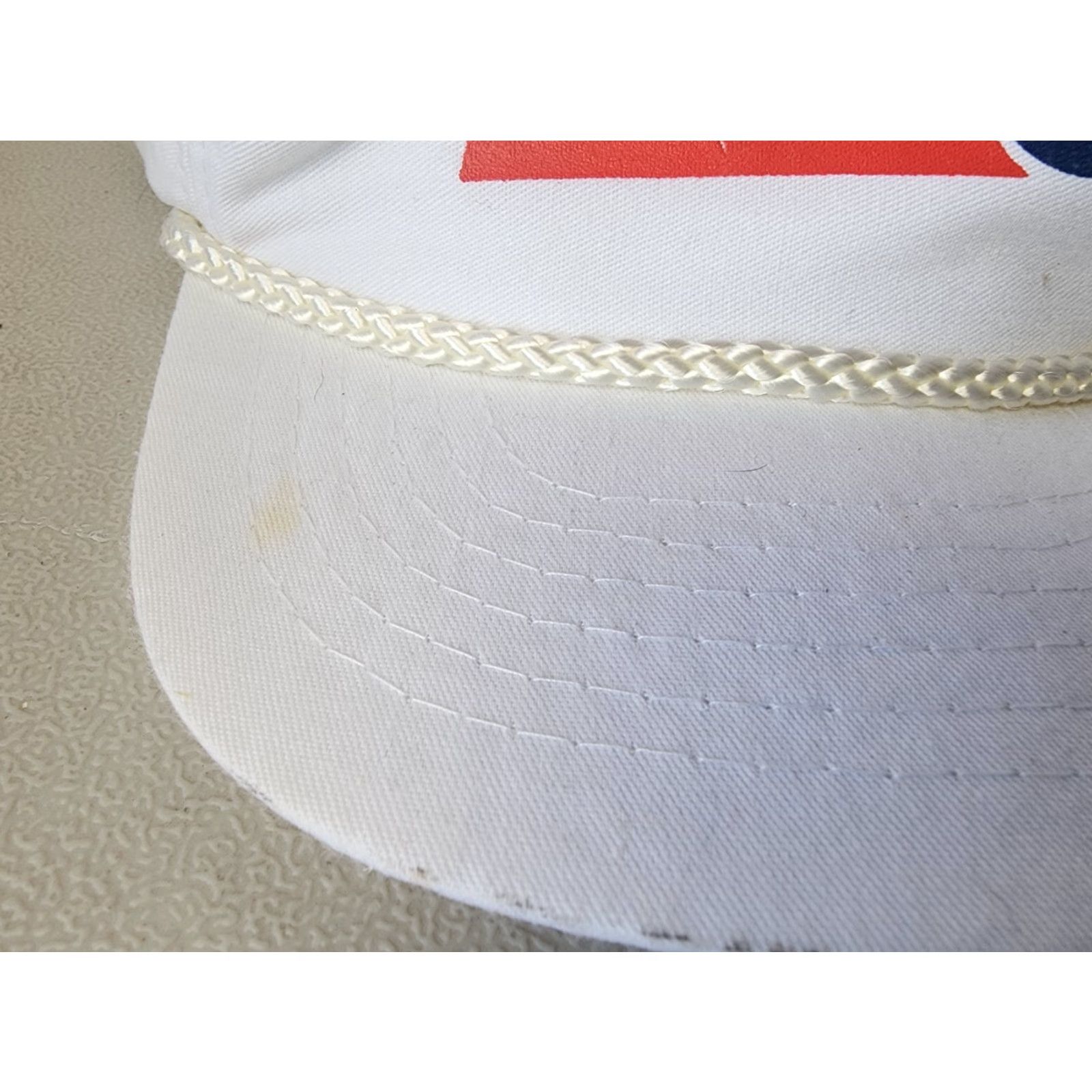 Roper VINTAGE Pepsi Adjustable Strap Hat Distressed Rope Baseball Cap One Size White Men Adjustable Cap Size ONE SIZE - 2 Thumbnail