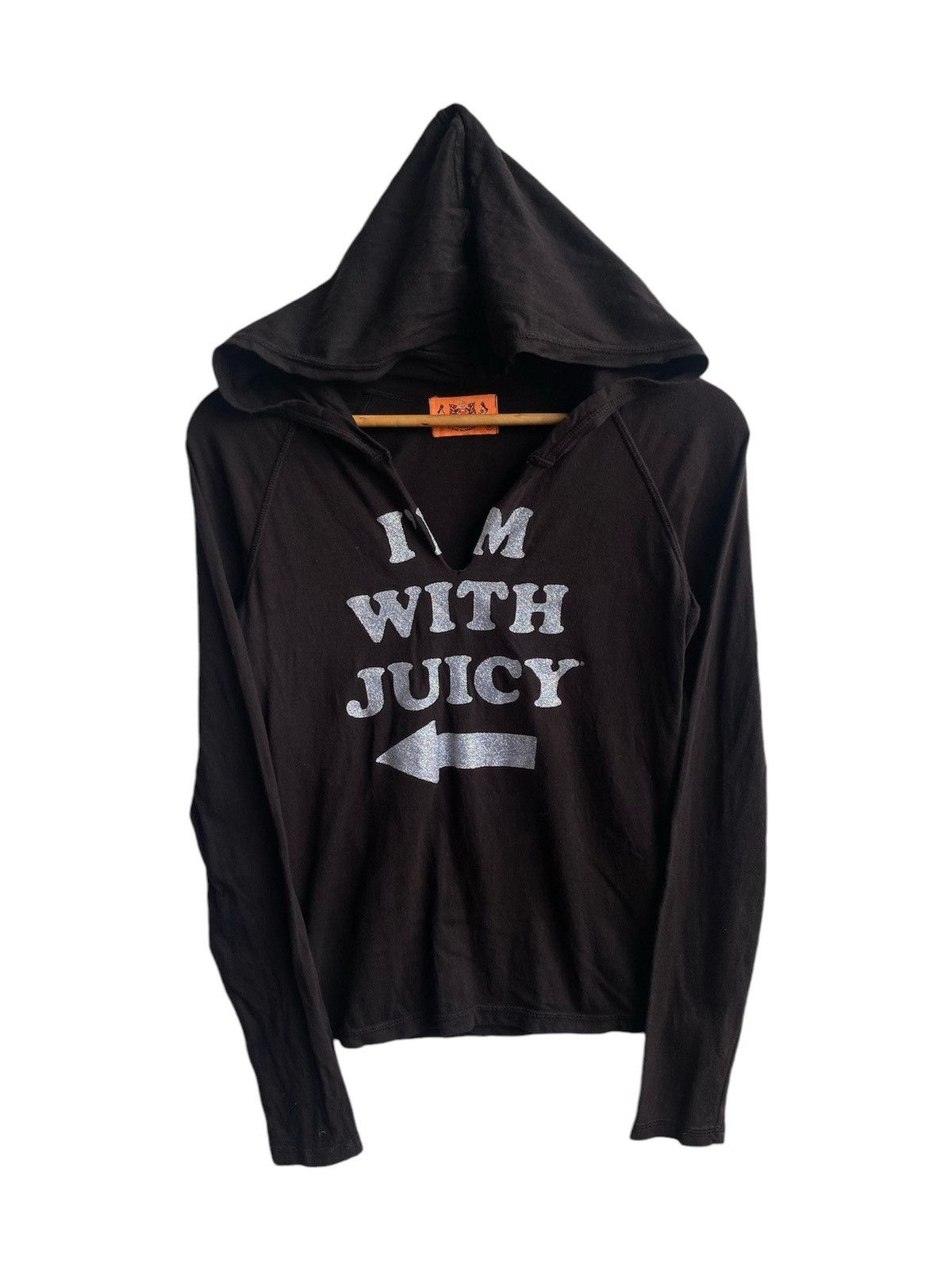 Designer × Juicy Couture × Vintage Vintage Juicy Couture "im with juicy" hoodie Size S / US 4 / IT 40 - 1 Thumbnail