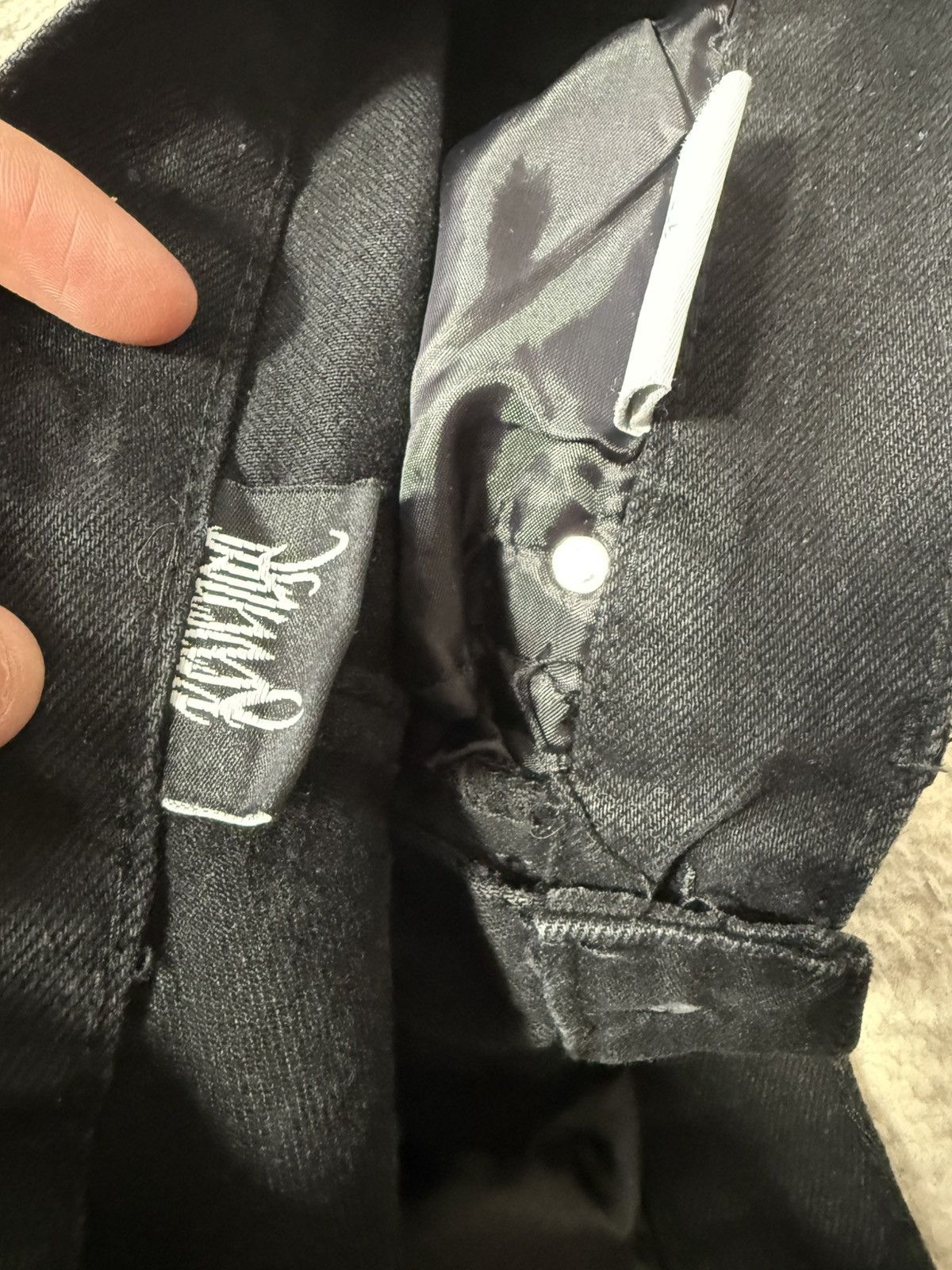 Revenge Y2K Revenge Embroidery Front Logo Denim Jeans Size US 32 / EU 48 - 5 Thumbnail