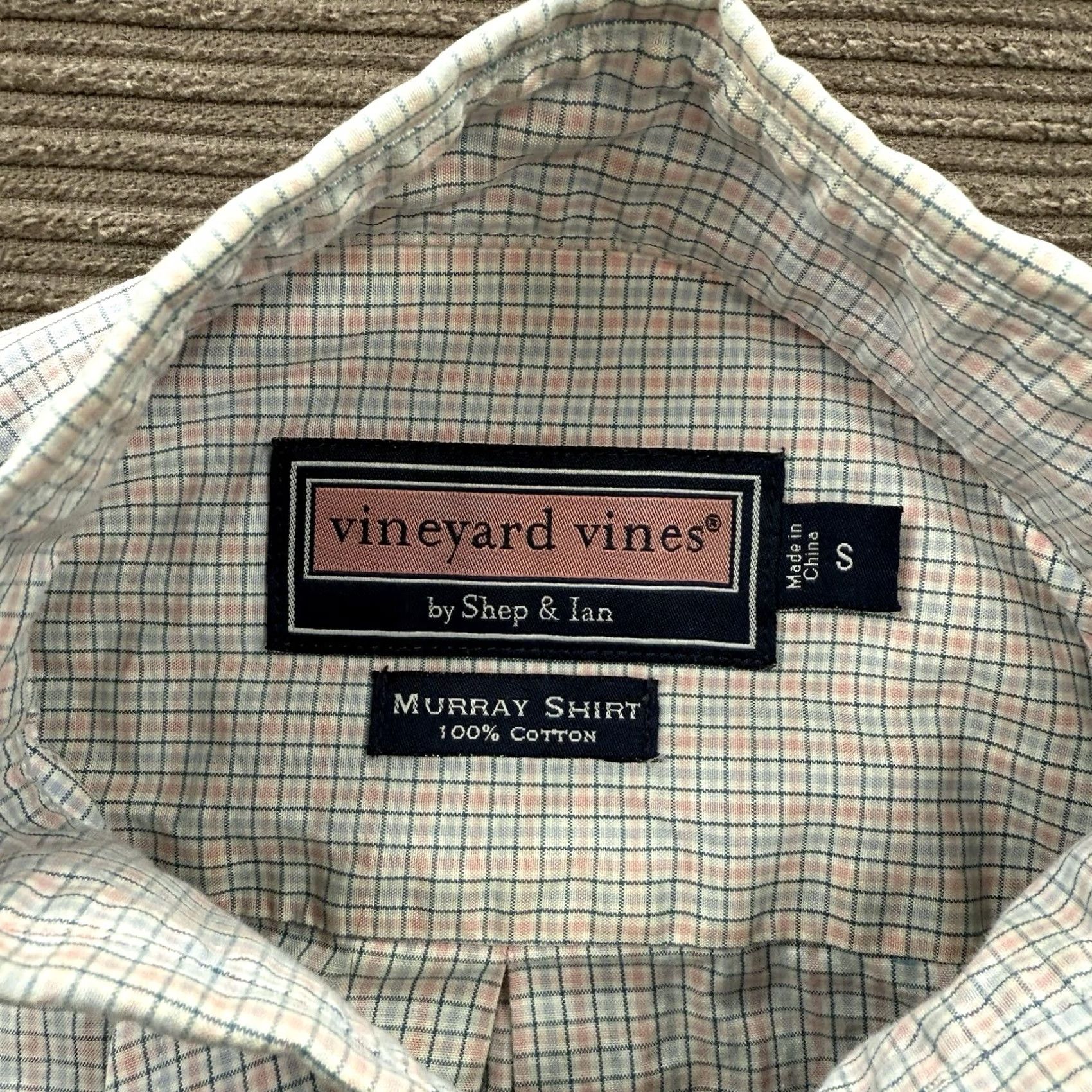 Vineyard Vines Vineyard Vines Murray Shirt Men Small Cotton Check Print Preppy Designer Shirt) Size US S / EU 44-46 / 1 - 3 Thumbnail