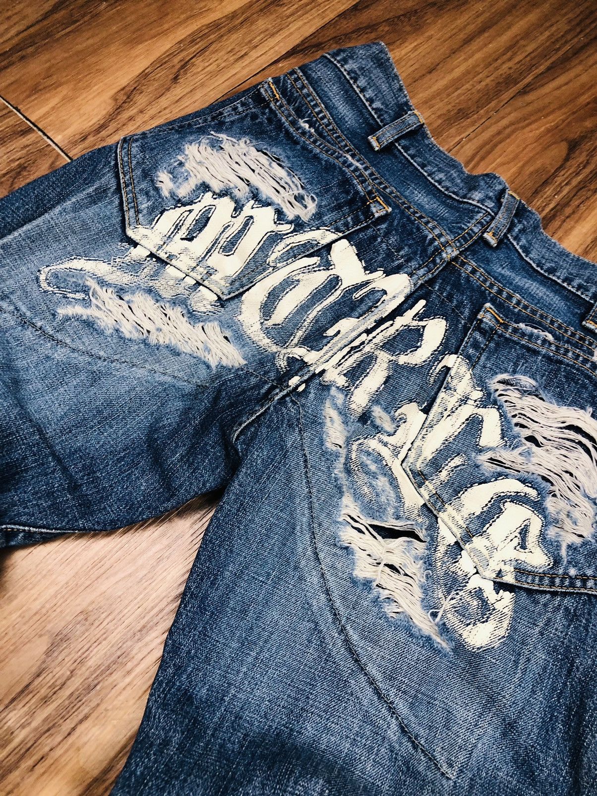 Other Material Boy Distress Jeans (35) Size US 31 - 17 Thumbnail