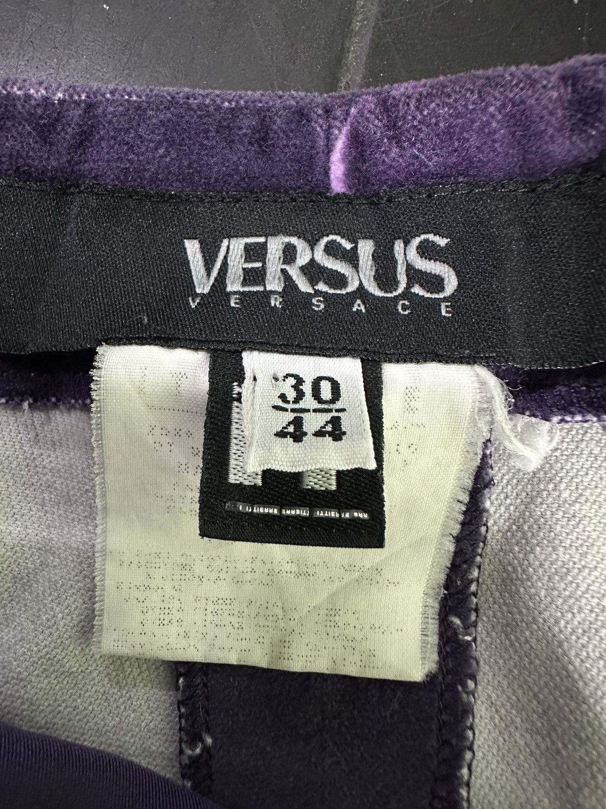 Versace Versus Versace Purple Floral Jeans Couture Size 24" / US 00 / IT 34 - 13 Thumbnail