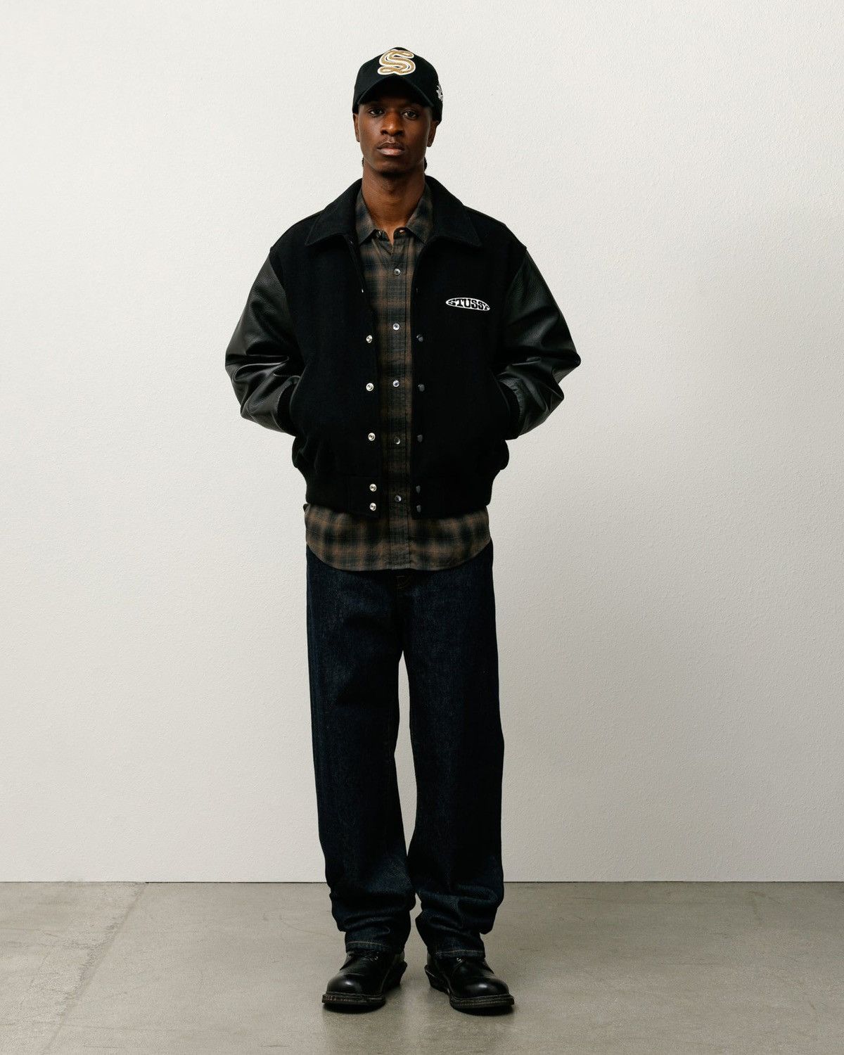 Stussy Stussy Globe Varsity Jacket | Grailed