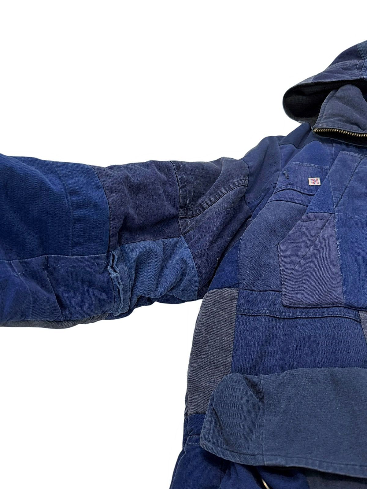 Greg Lauren Showroom Scrap French Workwear Patchwork Puffer Jacket Size US L / EU 52-54 / 3 - 11 Thumbnail