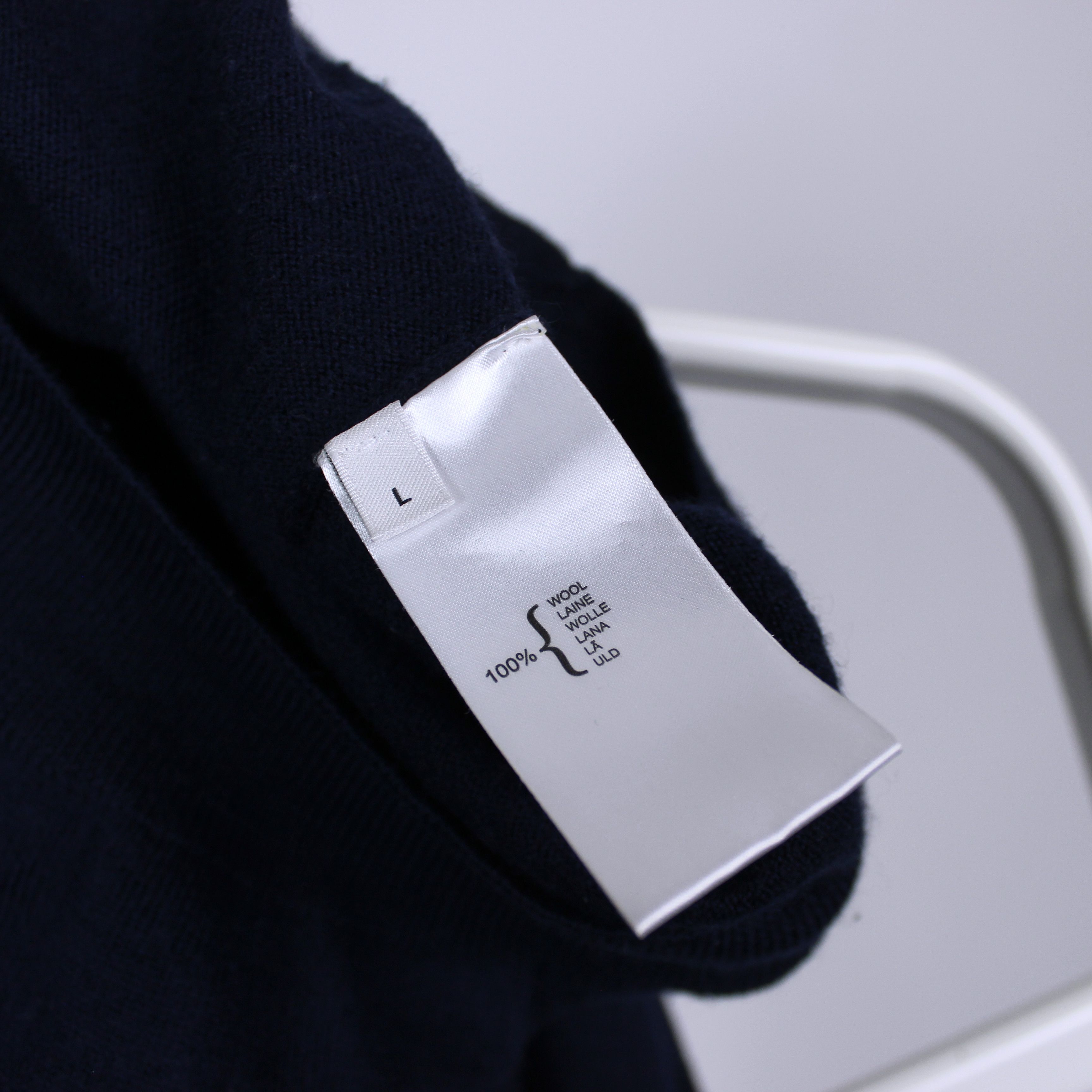 Pringle Of Scotland Pringle Of Scotland sweater zip navy blue merino wool M L Size US L / EU 52-54 / 3 - 7 Thumbnail