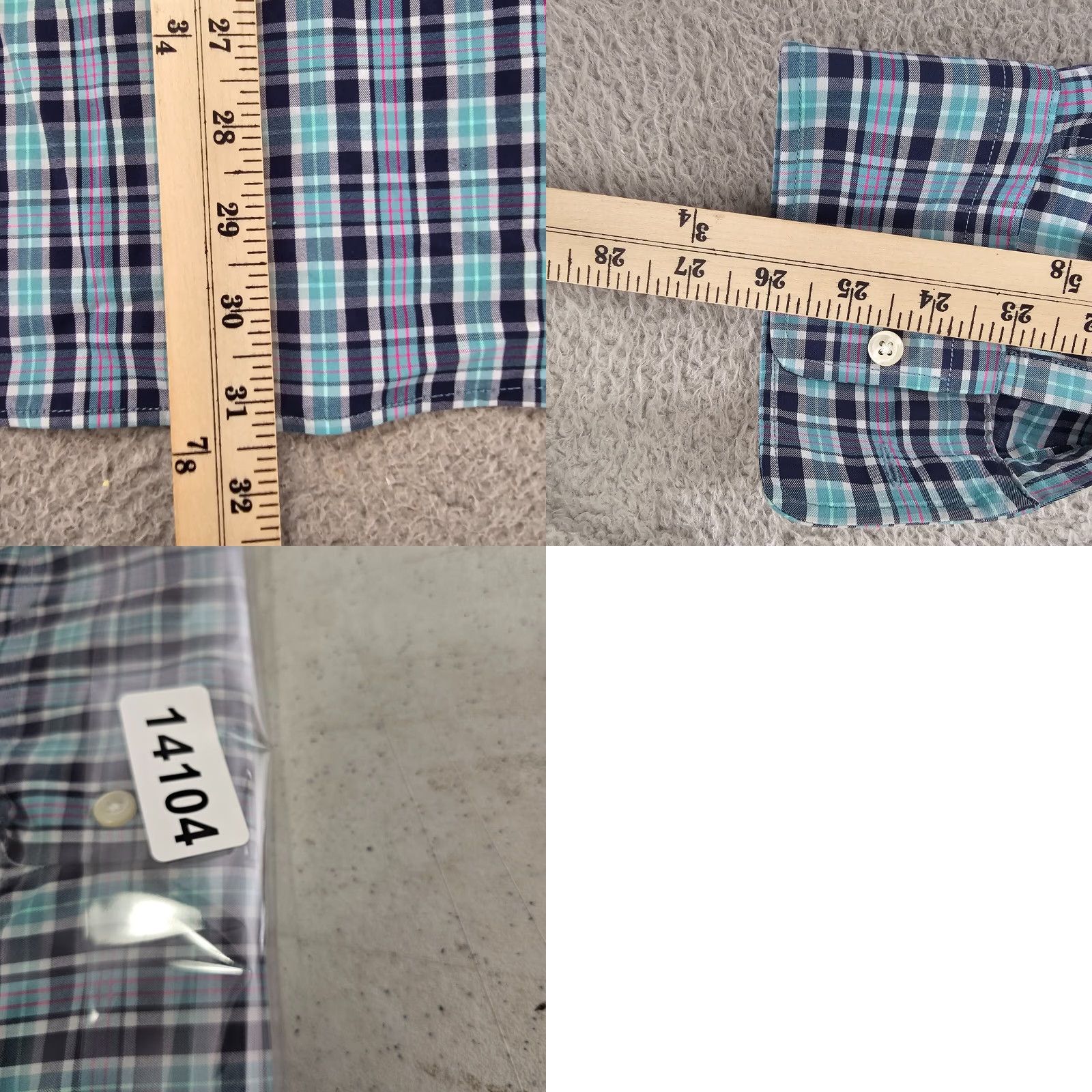 Peter Millar Peter Millar Shirt Mens XL Blue Check Button-Up Summer Comfort Size US XL / EU 56 / 4 - 8 Thumbnail