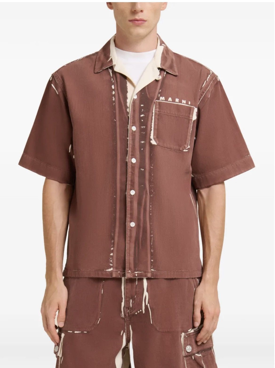 Marni Marni Logo Shirt Size US L / EU 52-54 / 3 - 2 Thumbnail