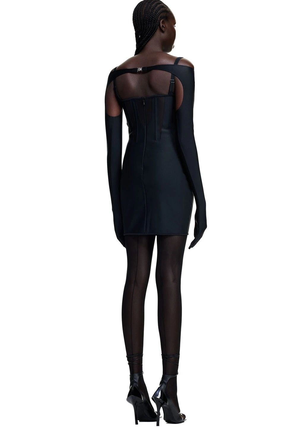Mugler Mugler x H&M Corset-style Mini Dress Size M / US 6-8 / IT 42-44 - 16 Thumbnail