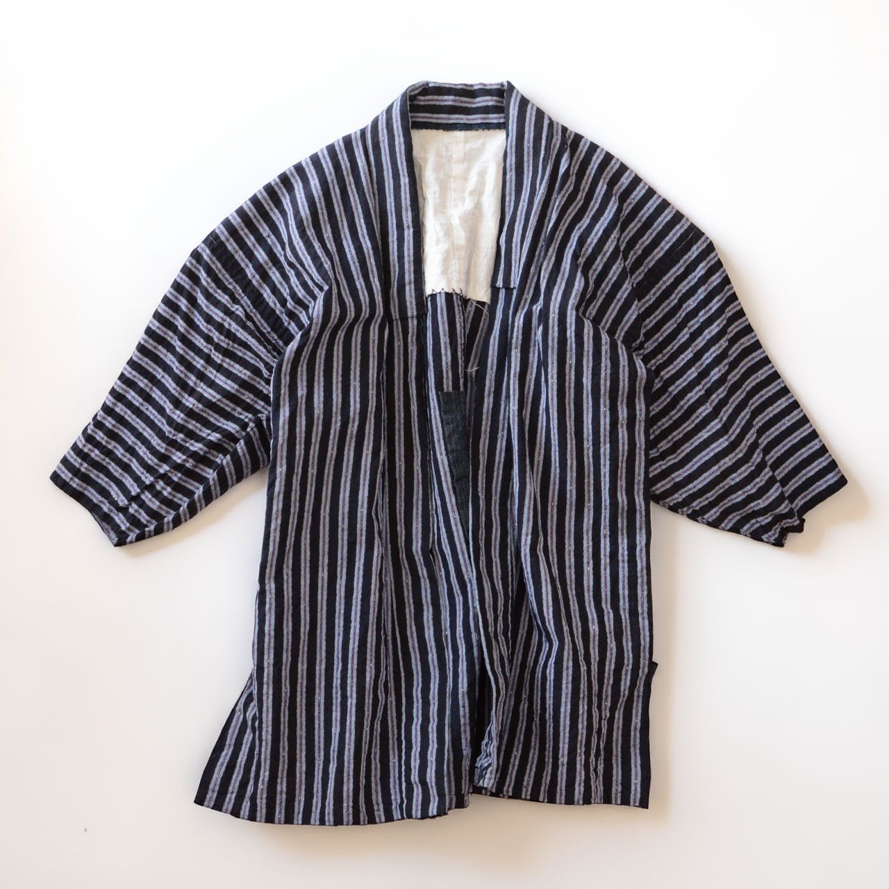Other Vintage Japanese Noragi Jacket Indigo Striped Cotton Size M / US 6-8 / IT 42-44 - 10 Thumbnail