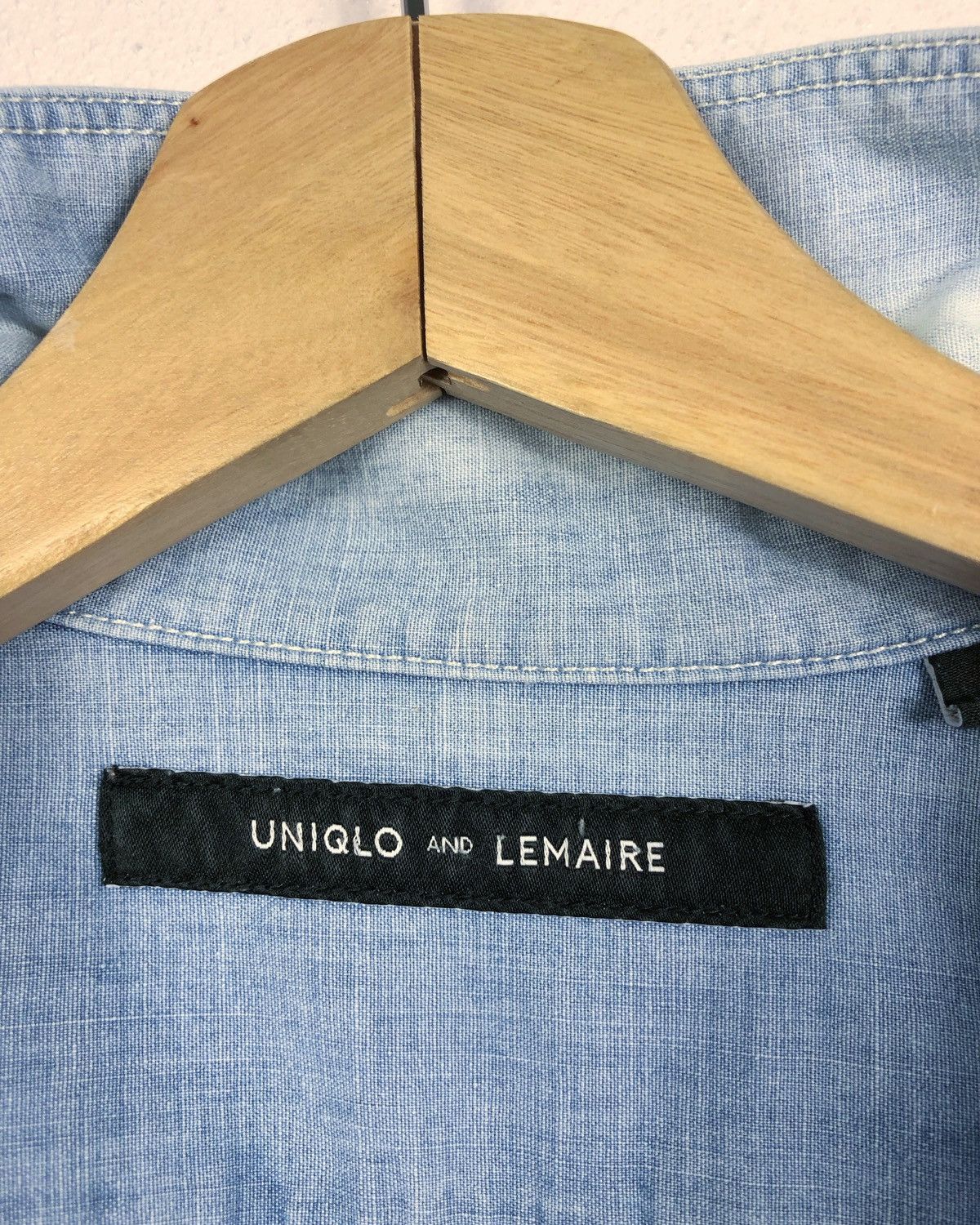 Lemaire × Uniqlo Rare Uniqlo X Lemaire Denim Button Ups Shirt Size US M / EU 48-50 / 2 - 8 Thumbnail