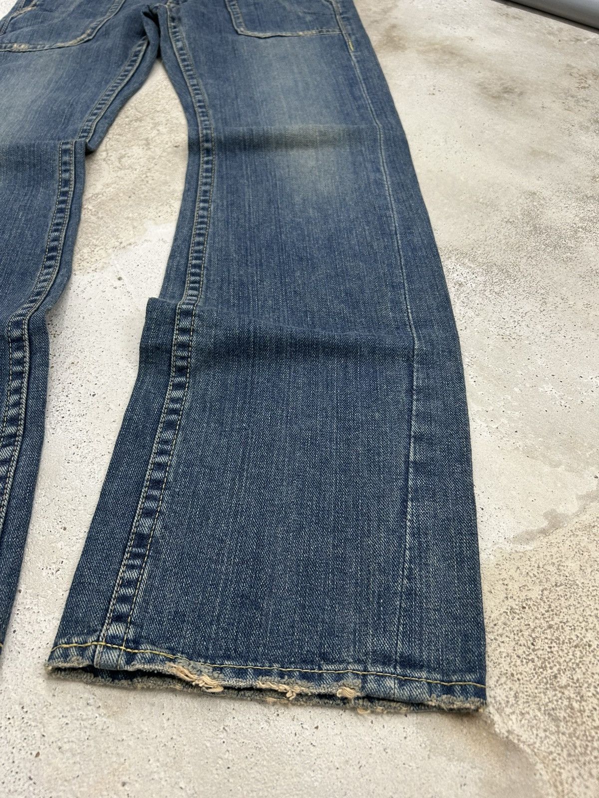 GOSTAR DE FUGA × Hysteric Glamour × Japanese Brand Brappers Jean Flare Rectangular Pocket Distressed Denim Size US 29 - 3 Thumbnail